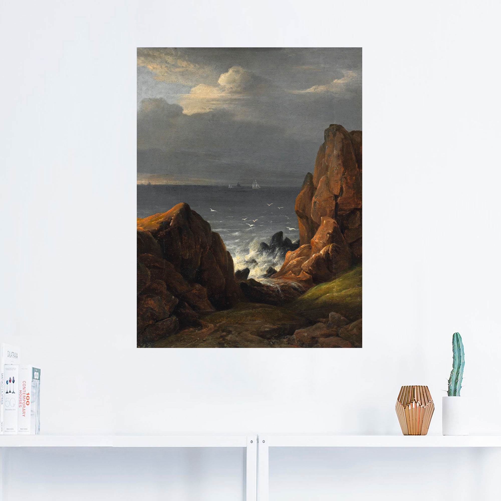 Artland Wandbild »Küste bei Kullen. 1828«, Küste, (1 St.), als Leinwandbild, Wandaufkleber oder Poster in versch. Größen