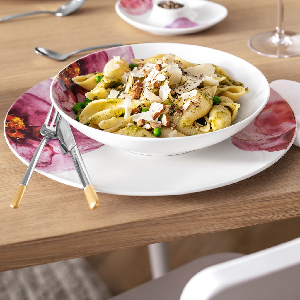 Villeroy & Boch Speiseteller »Gourmetteller Rose Garden ø 31,8 cm 6er Set bunt«