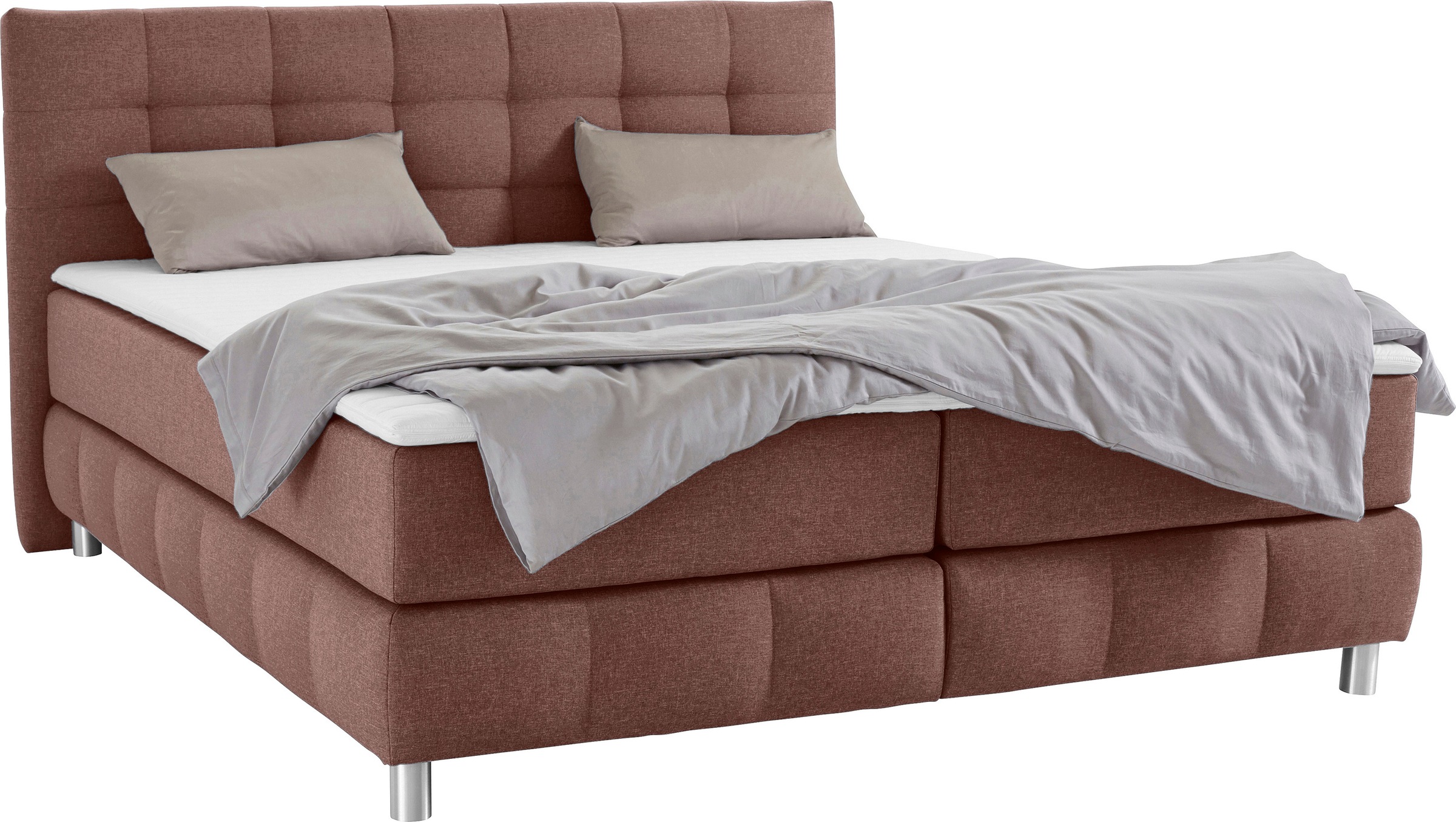 Home affaire Boxspringbett "Salo" incl. Topper, 6 Breiten, 2 Härtegrade, TF günstig online kaufen