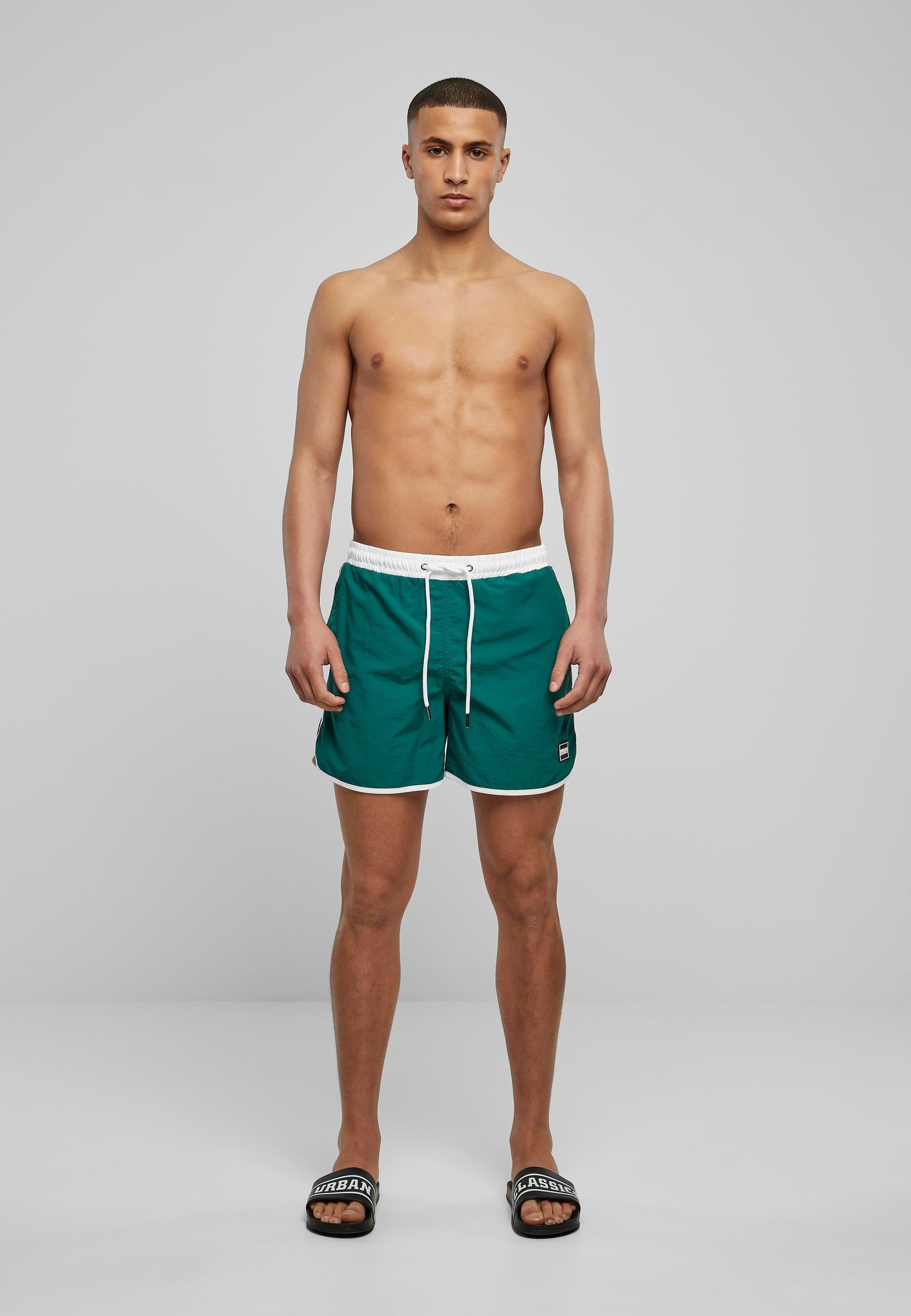 URBAN CLASSICS Badeshorts »Urban Classics Herren Retro Swimshorts«