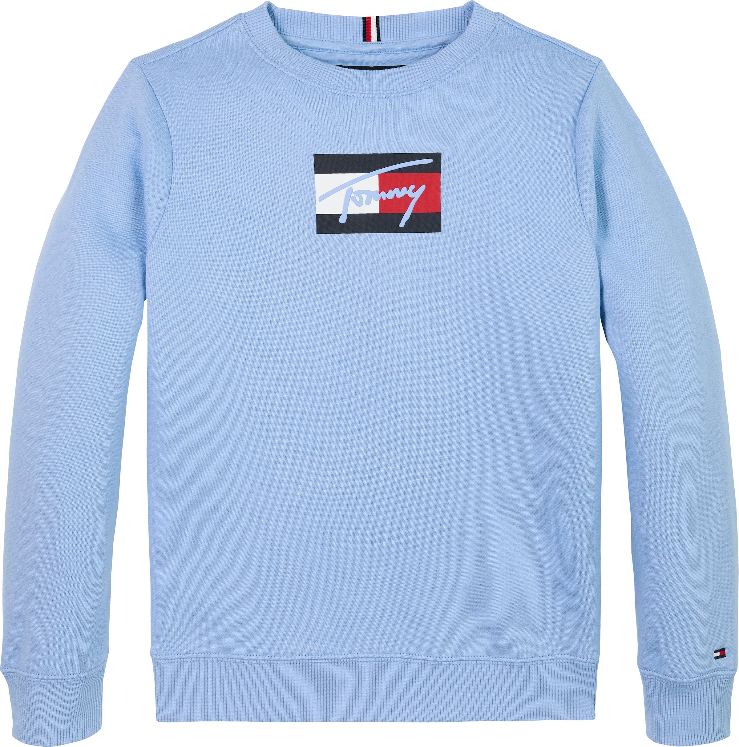 Tommy Hilfiger Sweatshirt »TOMMY SCRIPT FLAG SWEATSHIRT«, für Kinder bis 16 Jahre, Flag-Logo-Druck