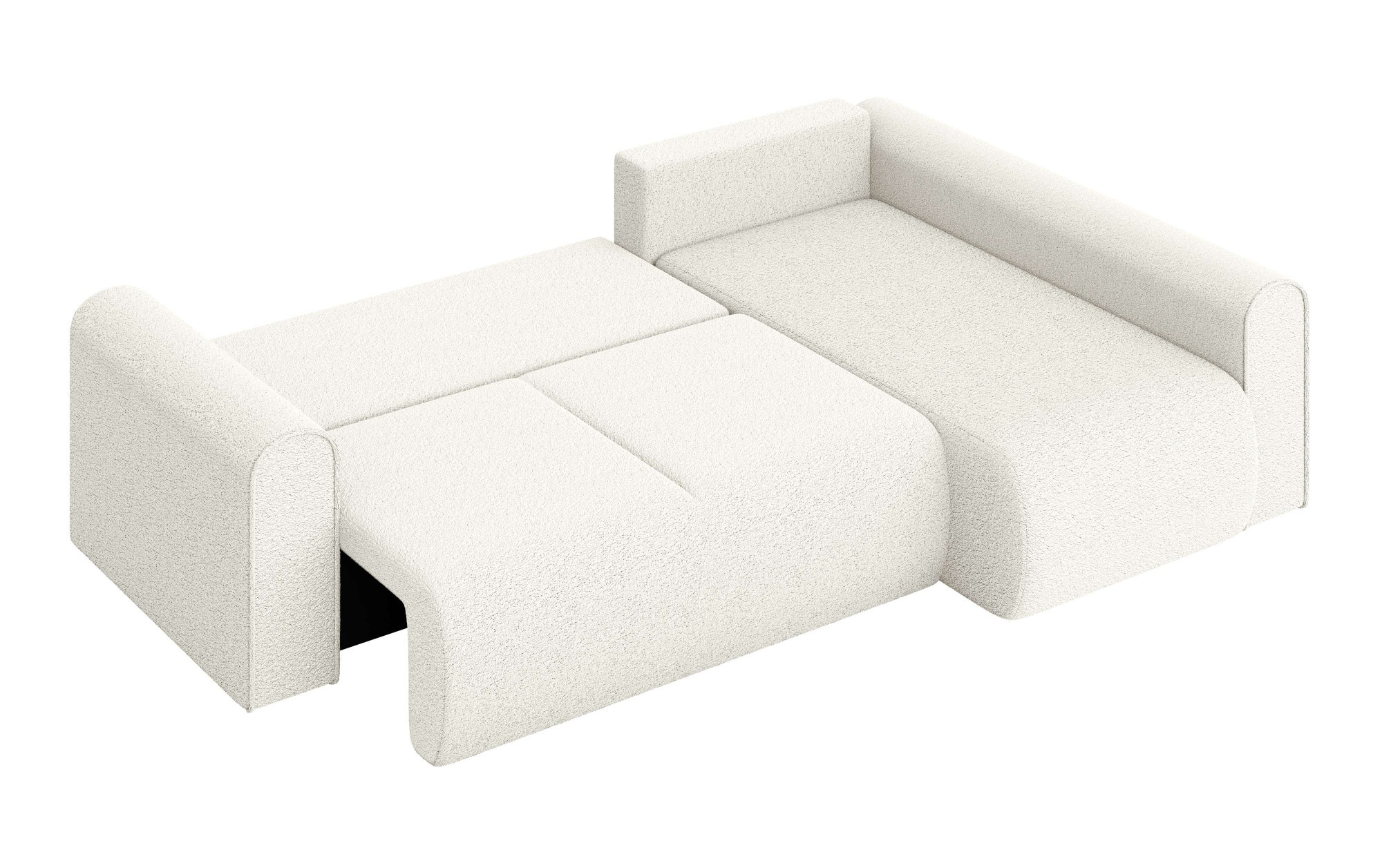 INOSIGN Ecksofa »Zacharia wahlweise Schlafsofa mit Bettkasten, B/T/H 250/166/86 cm«, L-Form mit Wellenunterfederung, Ottomane rechts oder links bestellbar