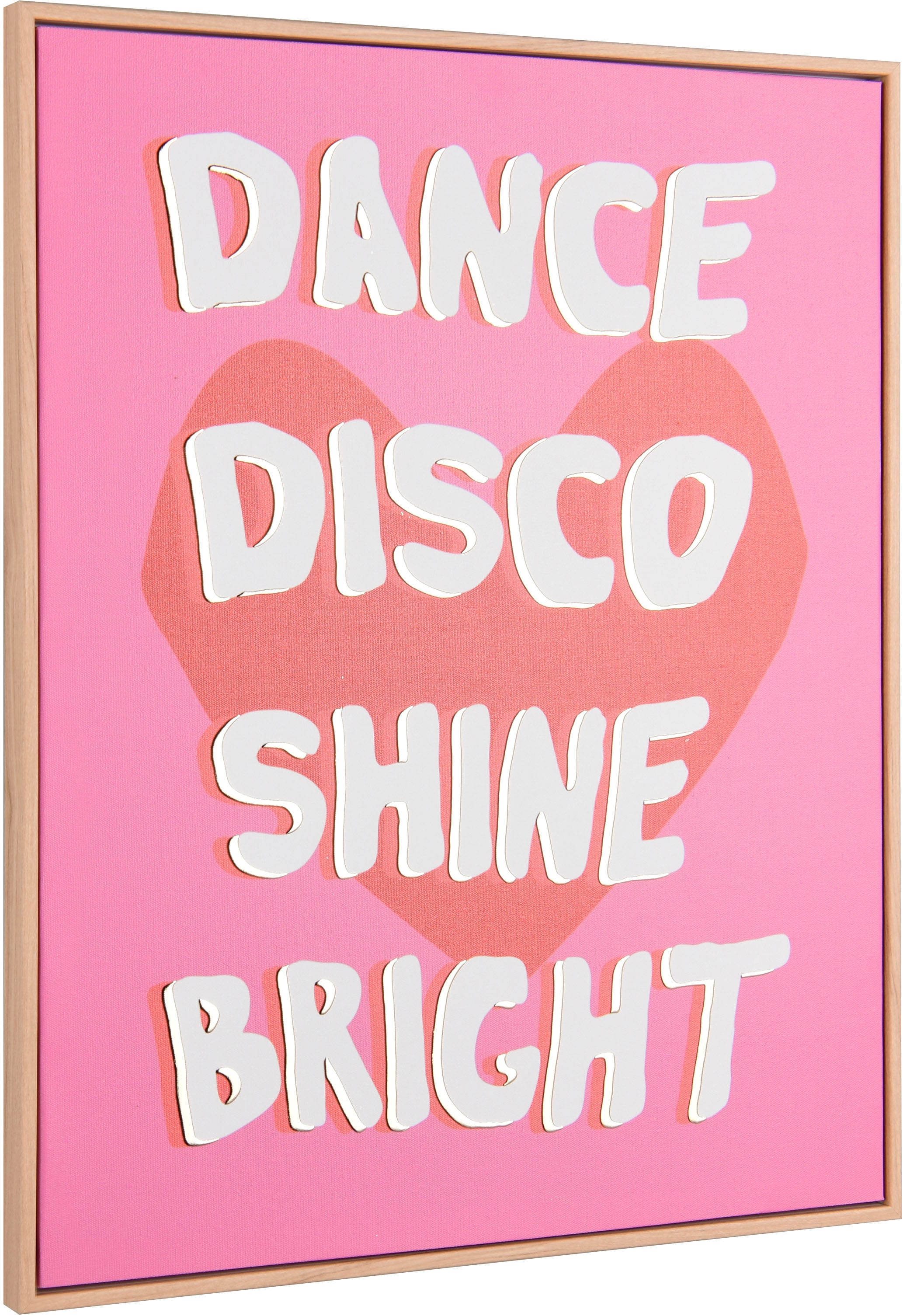 MIRRORS AND MORE Kunstdruck "DANCE" 1 Stk. tlg. Kunstwerk mit positivem Spr günstig online kaufen