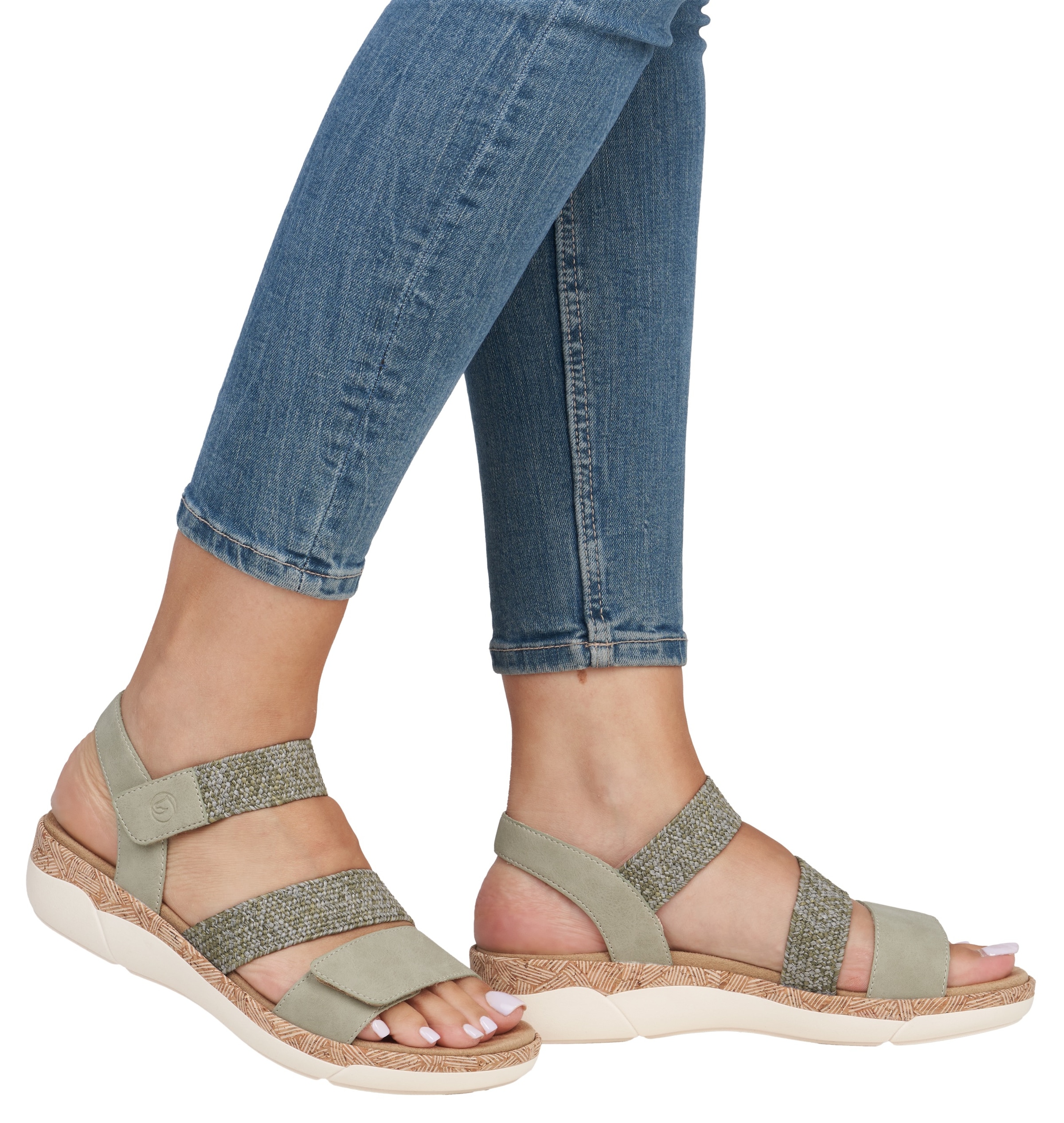 Remonte Keilsandalette, Riemchensandale, Bequemschuh, Sommerschuh mit Soft-Fußbett