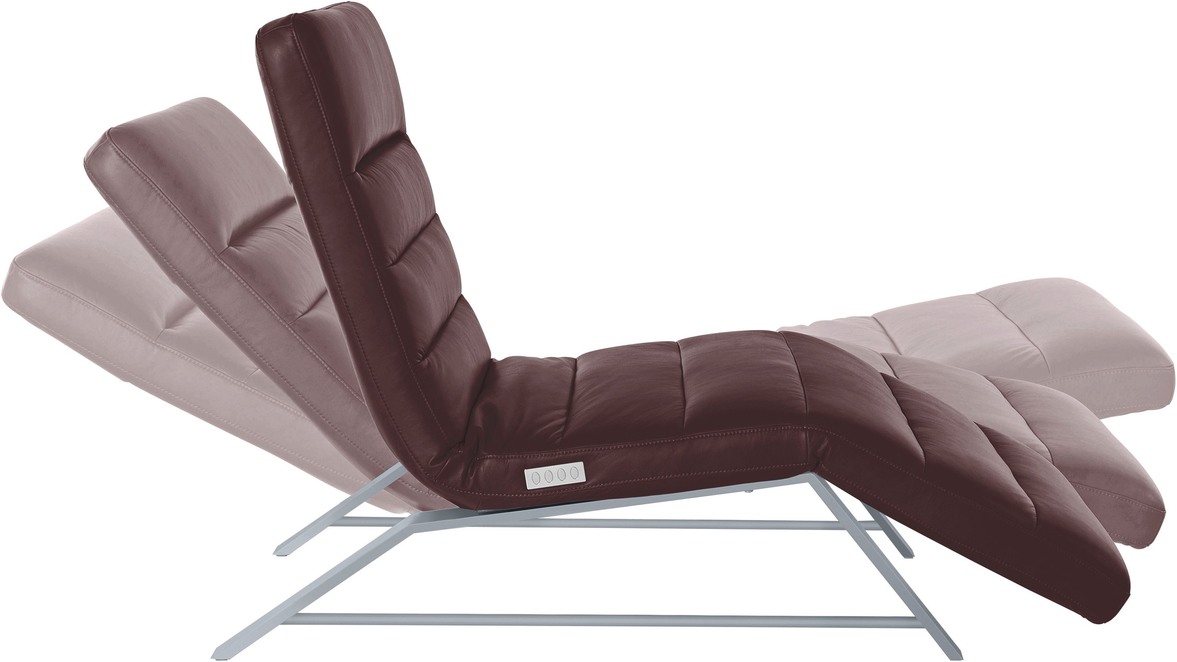 W.SCHILLIG Relaxliege »daily dreams«, Funktionsliege wahlweise mit Motor, Gestell matt, Breite 75 cm