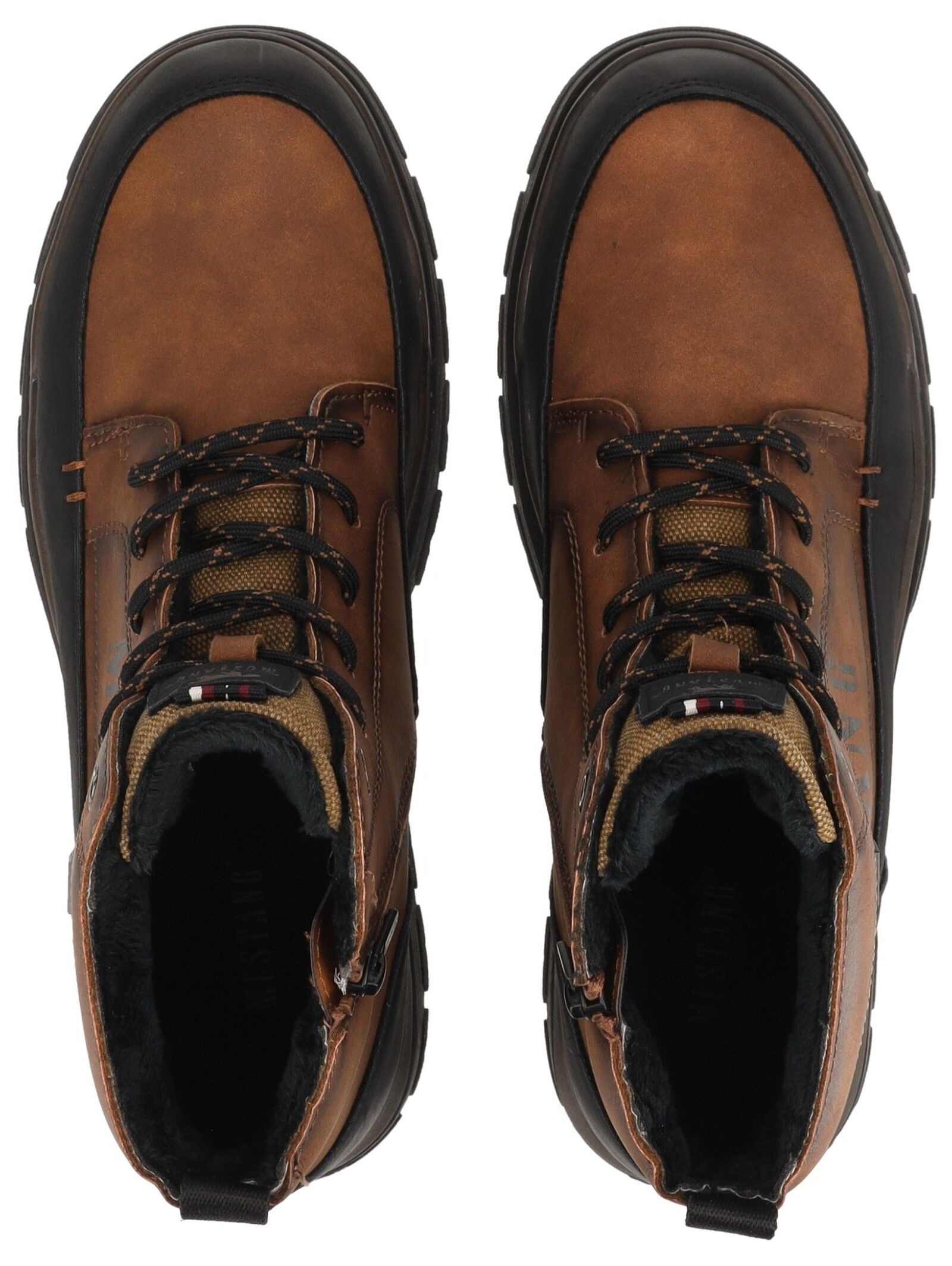 Mustang Shoes Schnürstiefelette »Mustang Shoes Stiefelette Lederimitat«