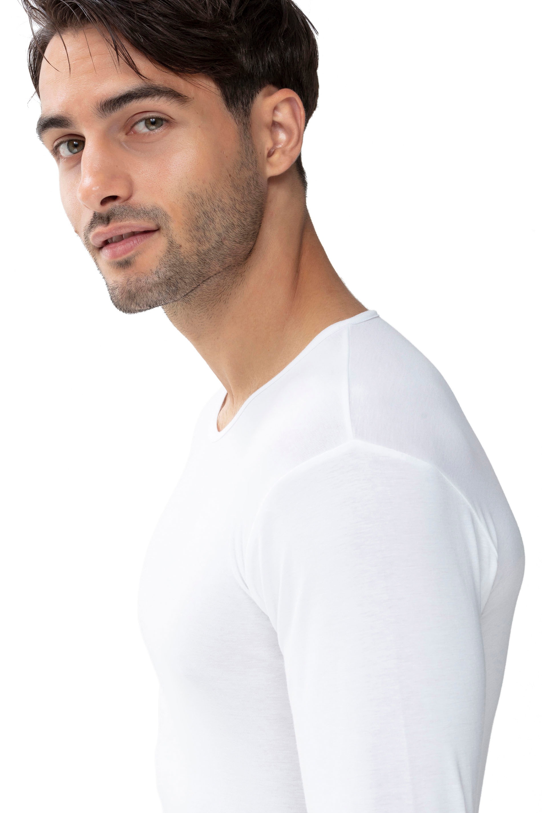 Mey Langarmshirt »CASUAL COTTON (K)«, Elastischer Halsabschluss