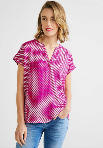 STREET ONE Shirtbluse, mit Rhombus Minimalprint kaufen
