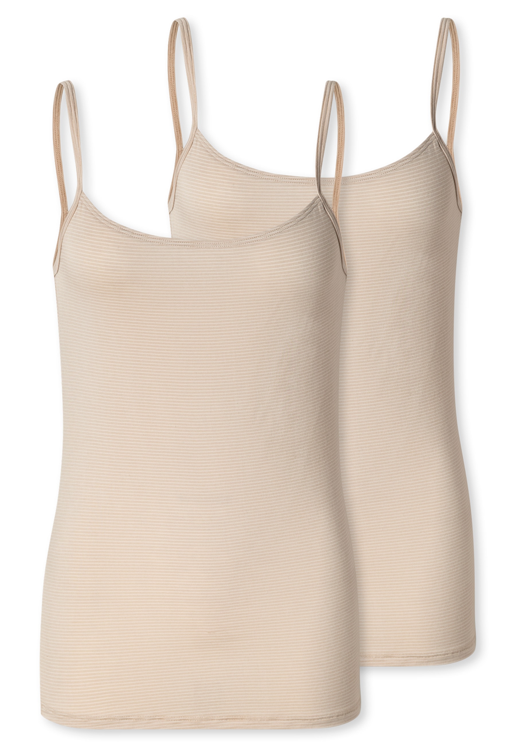 Schiesser Unterhemd "Modal Essentials" Single Jersey, schmale Träger, feine Streifen
