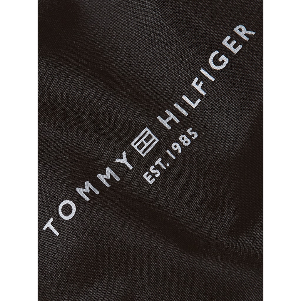 Tommy Hilfiger Sport Funktionsleggings »ESS RW MINI CORP LEGGING«, mit hohem Taillenbund, Hilfiger Logo-Schriftzug am Beinabschluss