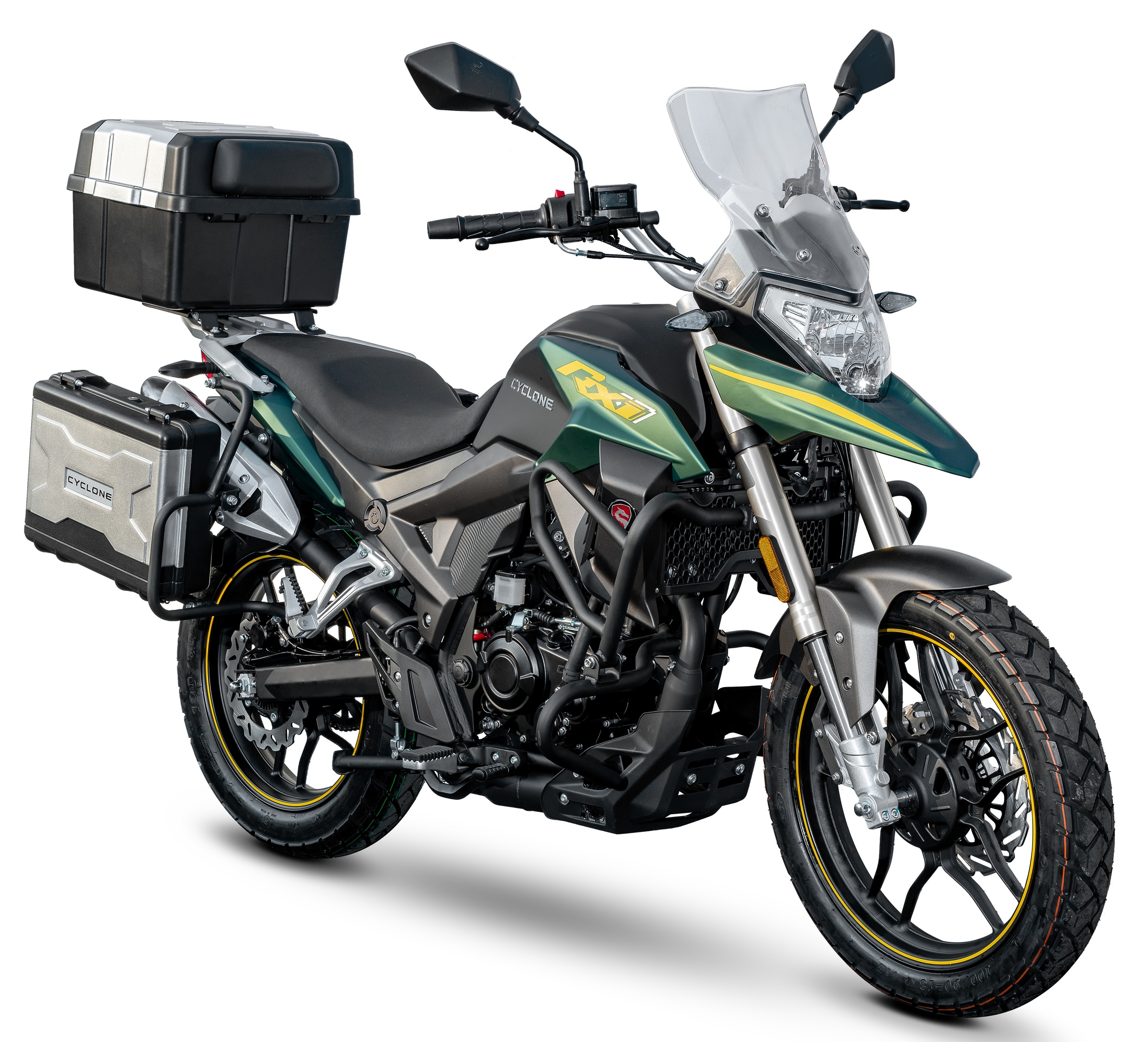 Cyclone Motorrad »RX1 Pro, 125, E5+, Adventure« 124 cm³ 99 km/h Euro 5+ 15 11 kW, 15 PS, ABS, 125er Adventure, digitales Cockpit