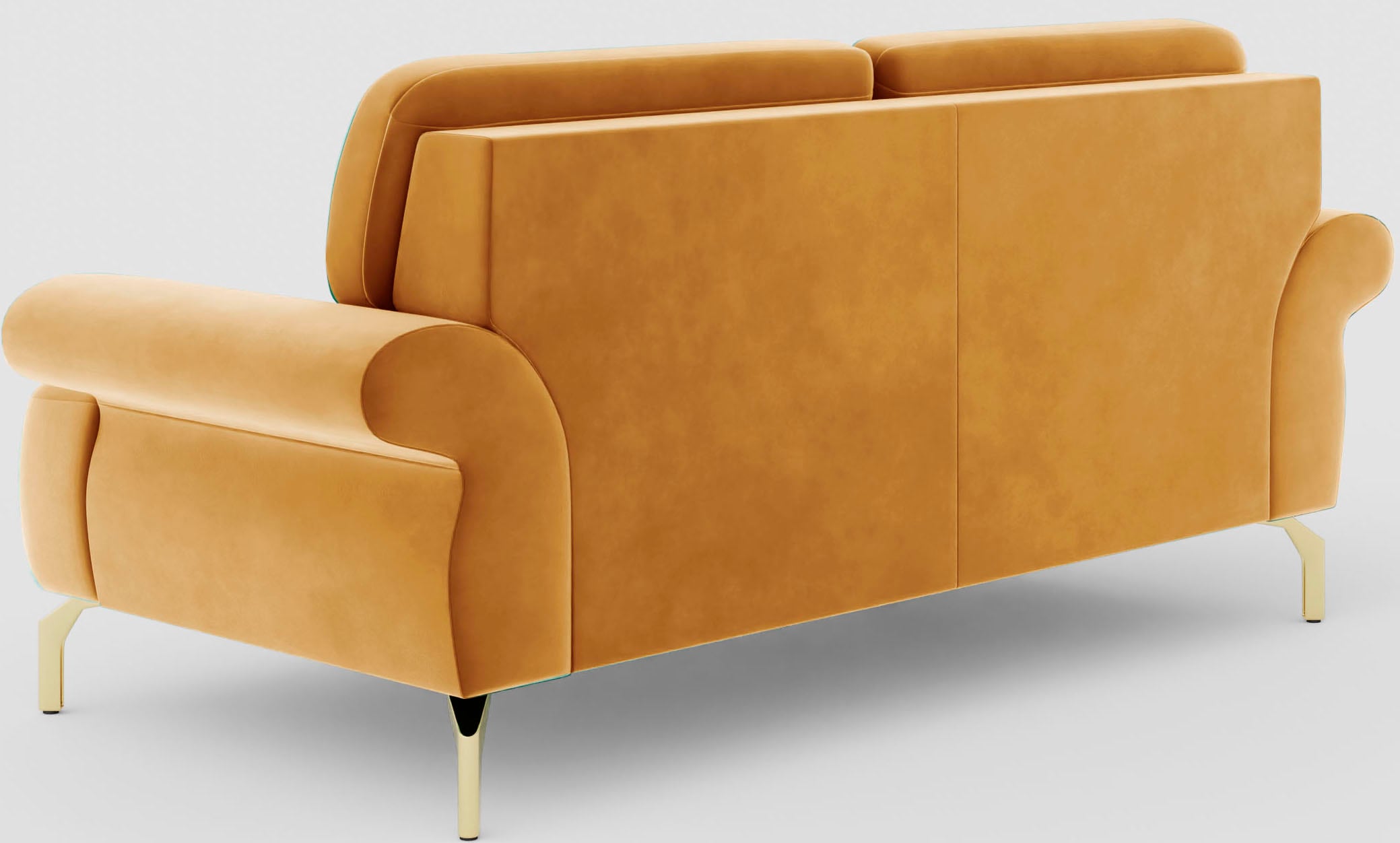 sit&more 2-Sitzer »Orient 1«, inkl. 2 Zierkissen mit Strass-Stein, goldfarbene Metallfüße
