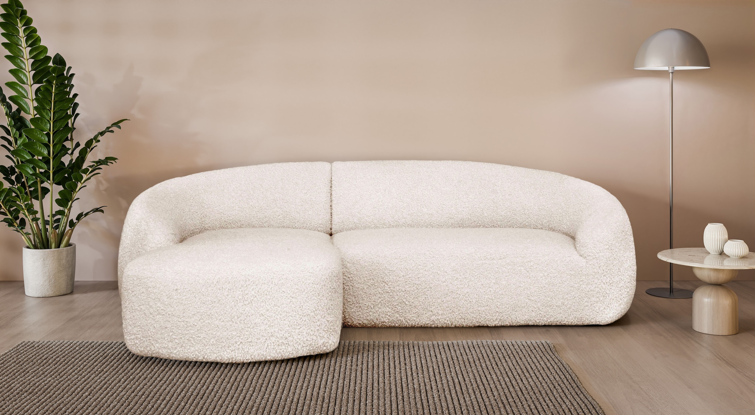 LeGer Home by Lena Gercke Ecksofa "YANI, L-Form, Designersofa, organische F günstig online kaufen