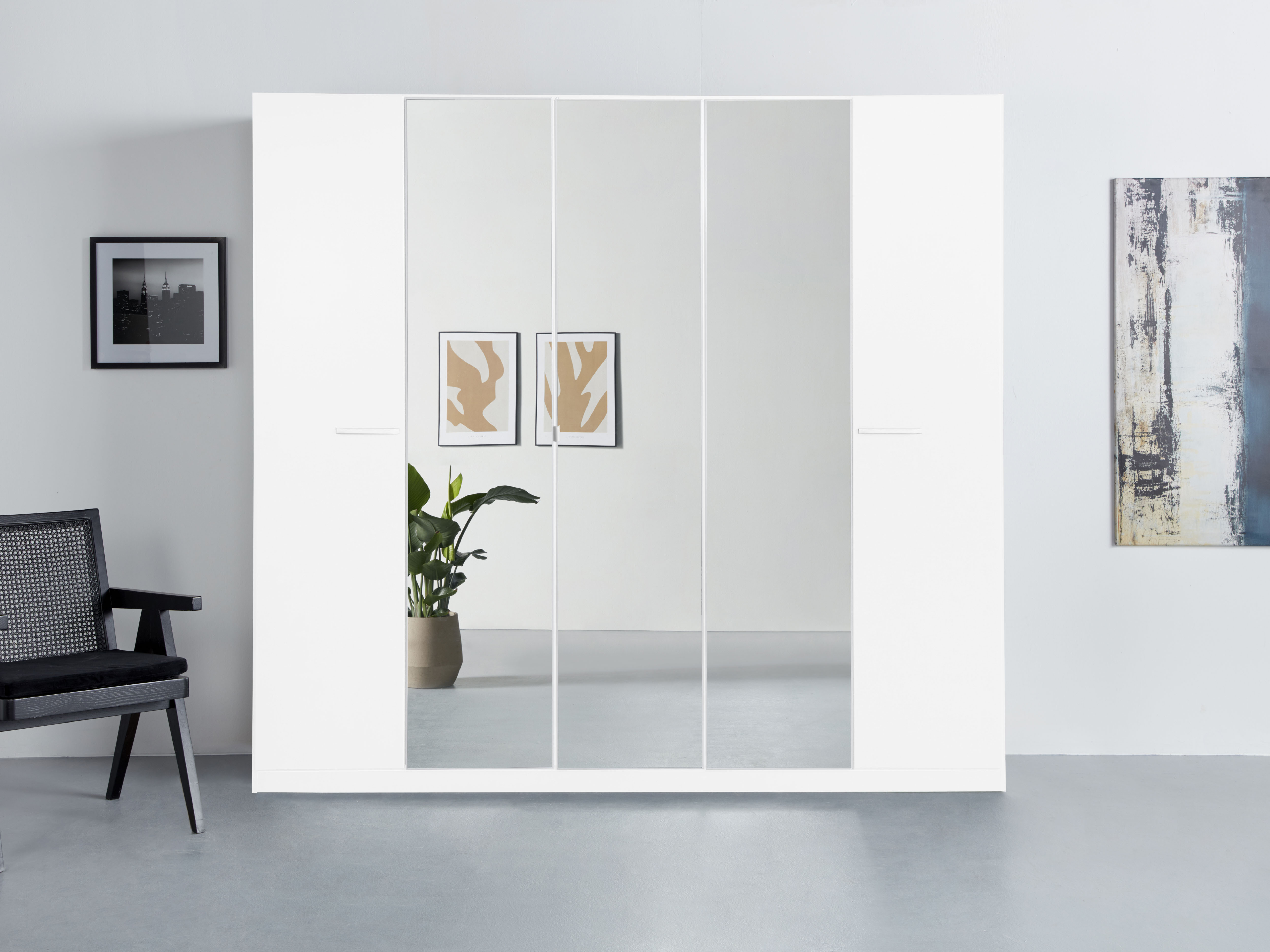 OTTO home Kleiderschrank "Mehrzweckschrank Aktenschrank Möbel Mietswohnung Schlafzimmer OTELI" erhältlich in Breiten 91-360 cm, ab Breite 136cm inkl. Innenschubladen, mit zusätzlichen Einlegeböden, optional mit Spiegel MADE IN GERMANY