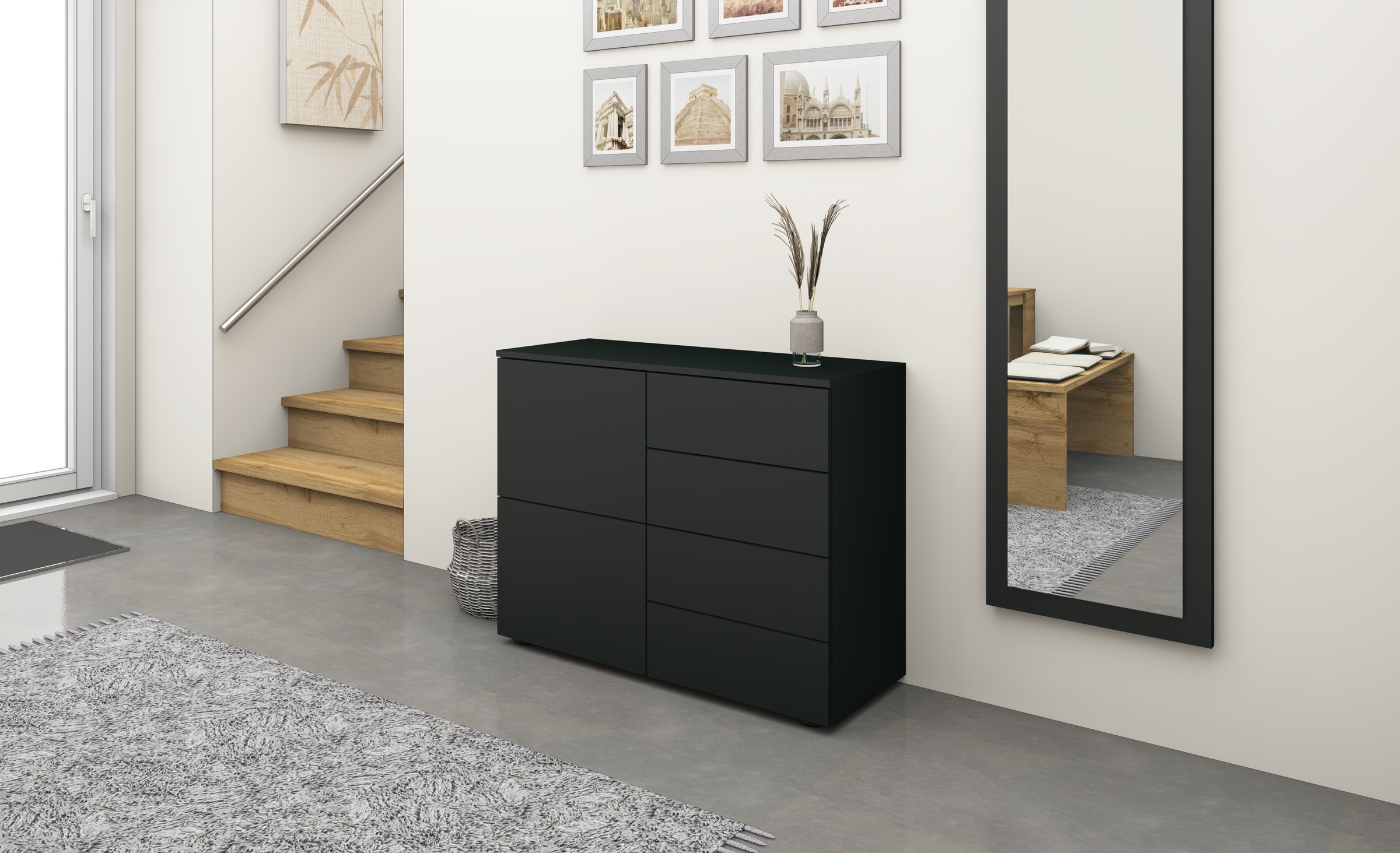 borchardt Möbel Kommode "Rova, modern, grifflos, praktisch, 2 Türen" Push-T günstig online kaufen