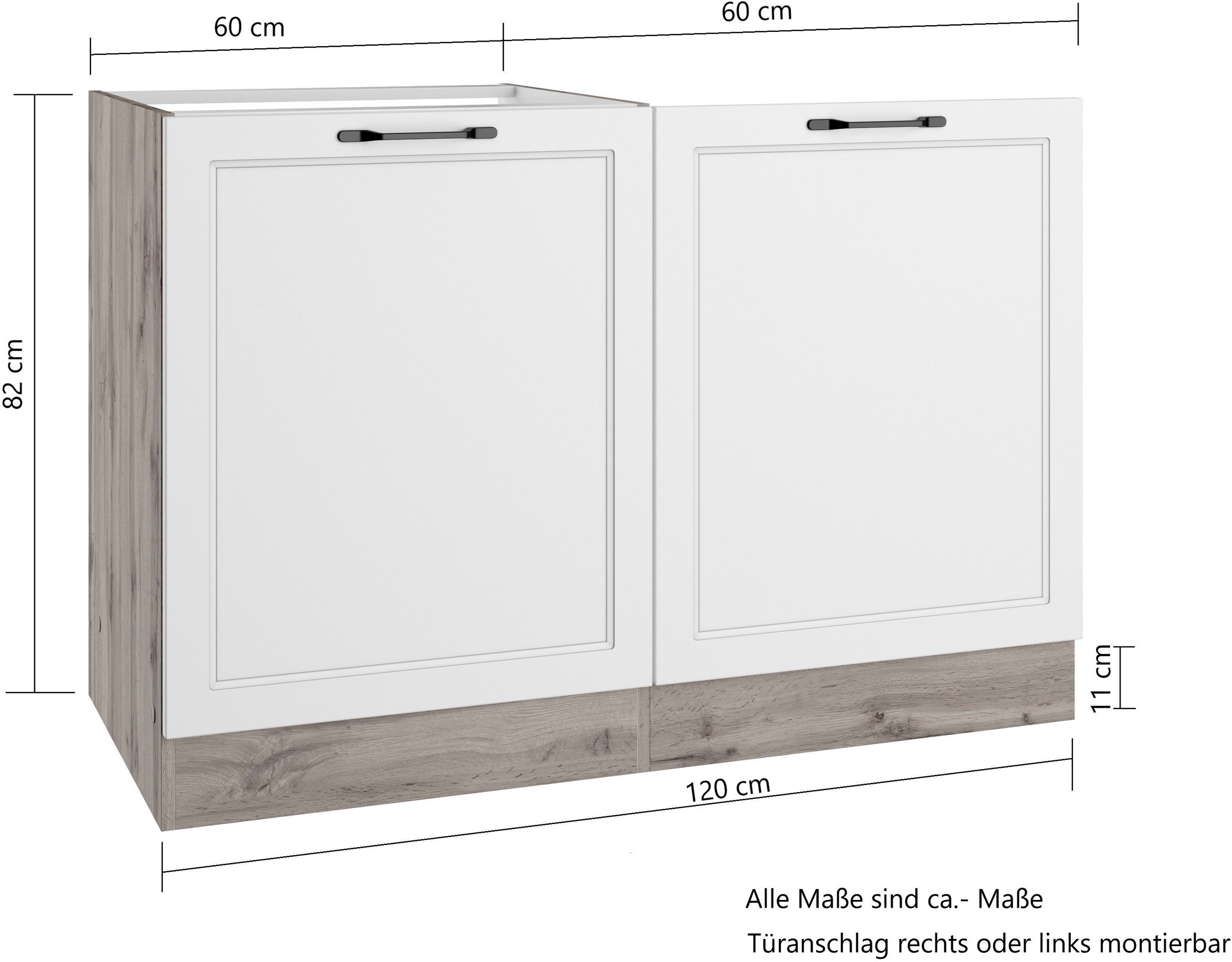KOCHSTATION Spülenschrank »KS-Lana«, Breite 120 cm