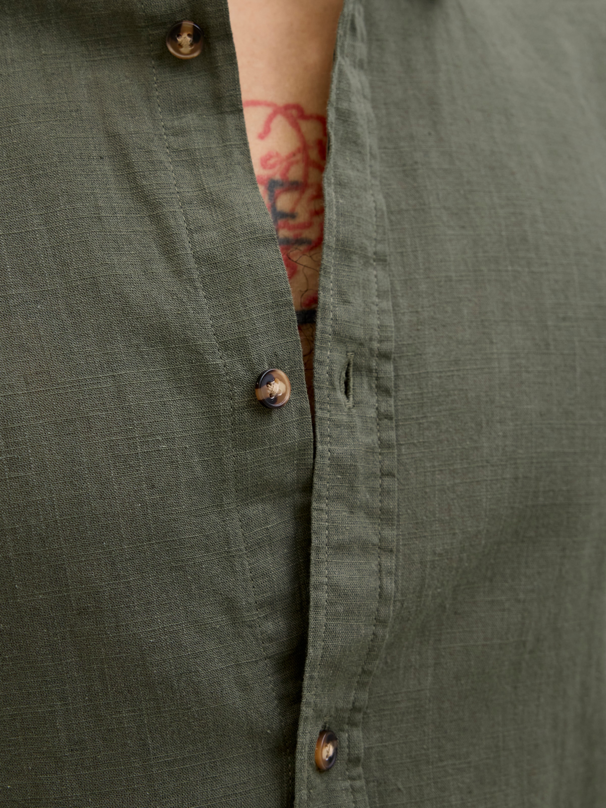 Jack & Jones Langarmhemd »JJESUMMER SHIRT LS SN«, mit Hemdkragen