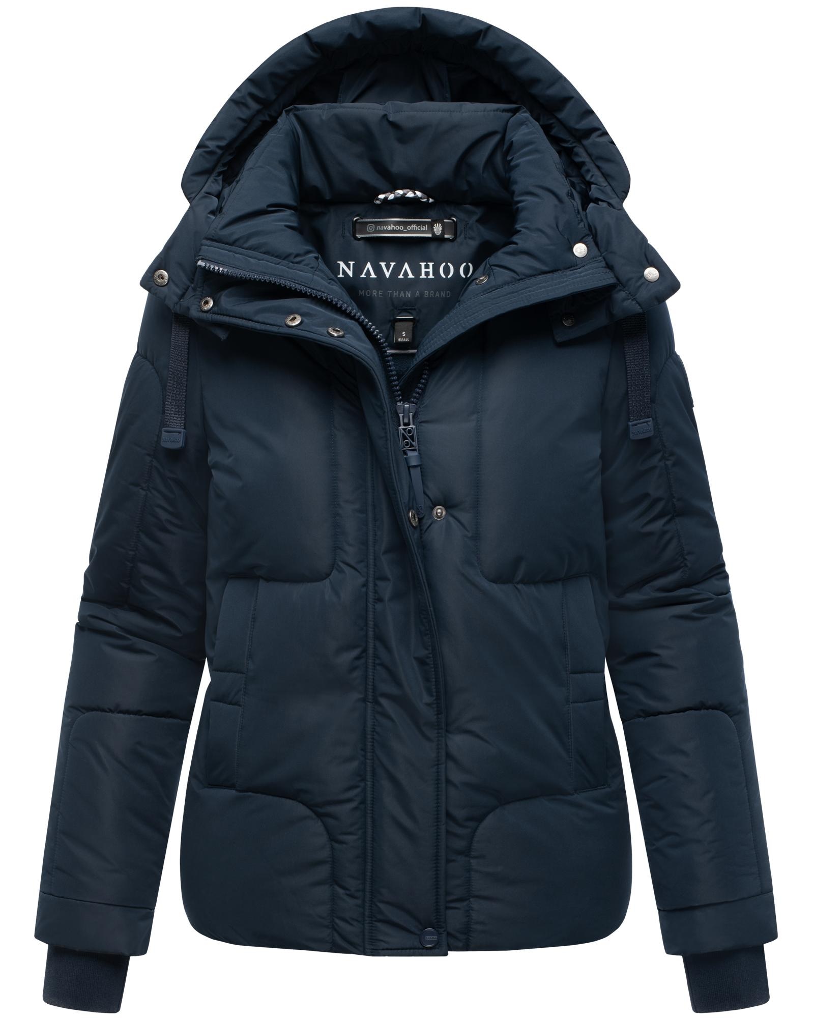 Navahoo Steppjacke »Zauberlicht 14«, mit Kapuze, Winterjacke mit abnehmbarer Kapuze und Fleece-Futter