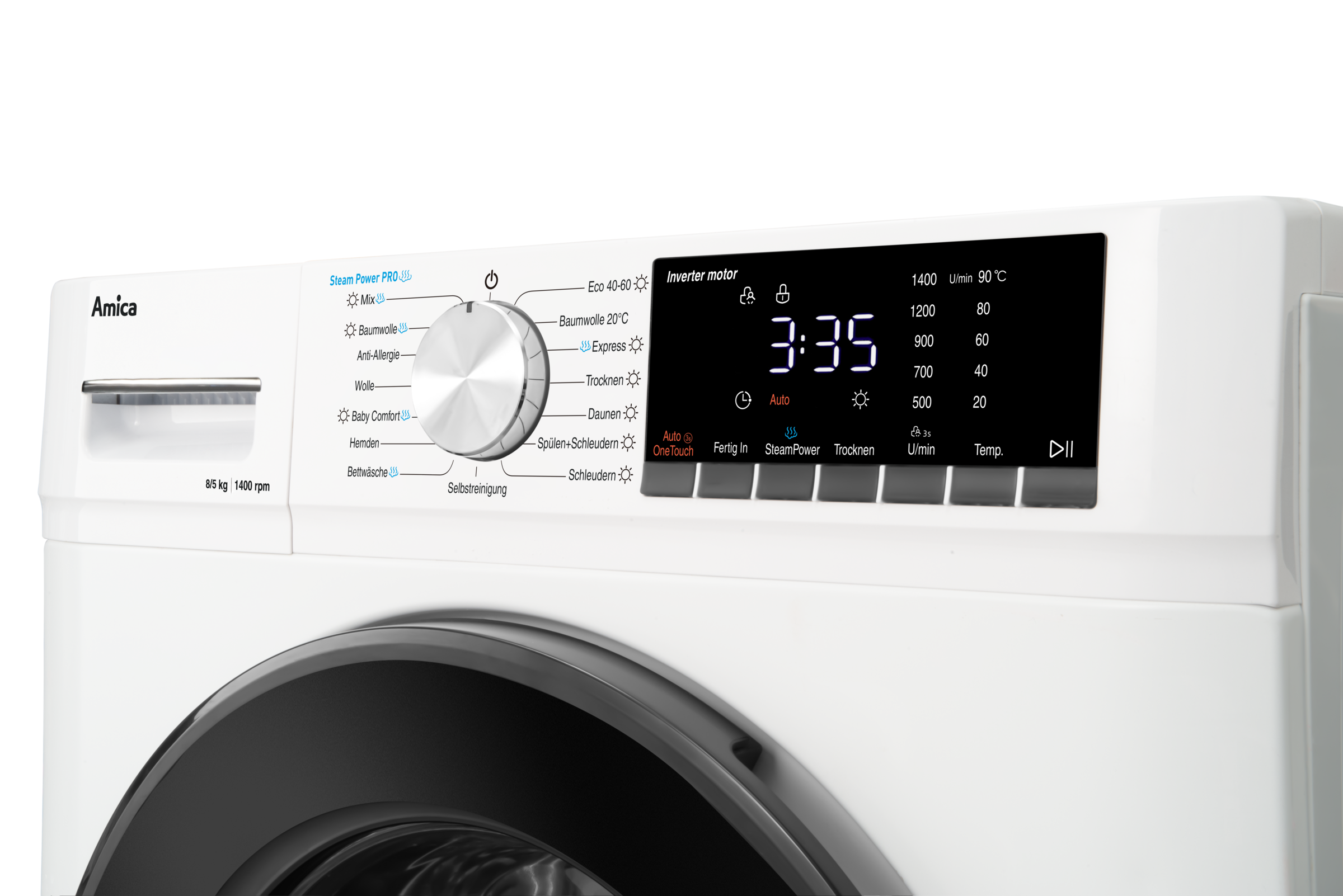 Amica Waschtrockner »WAT 404 600« 8 kg /8 kg 76 dB(A) Waschen & Trocknen in einem – maximaler Komfort