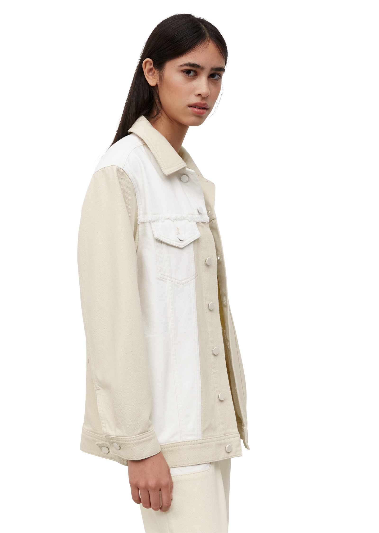 Marc O'Polo DENIM Jeansjacke »in Patchwork-Optik«, ohne Kapuze