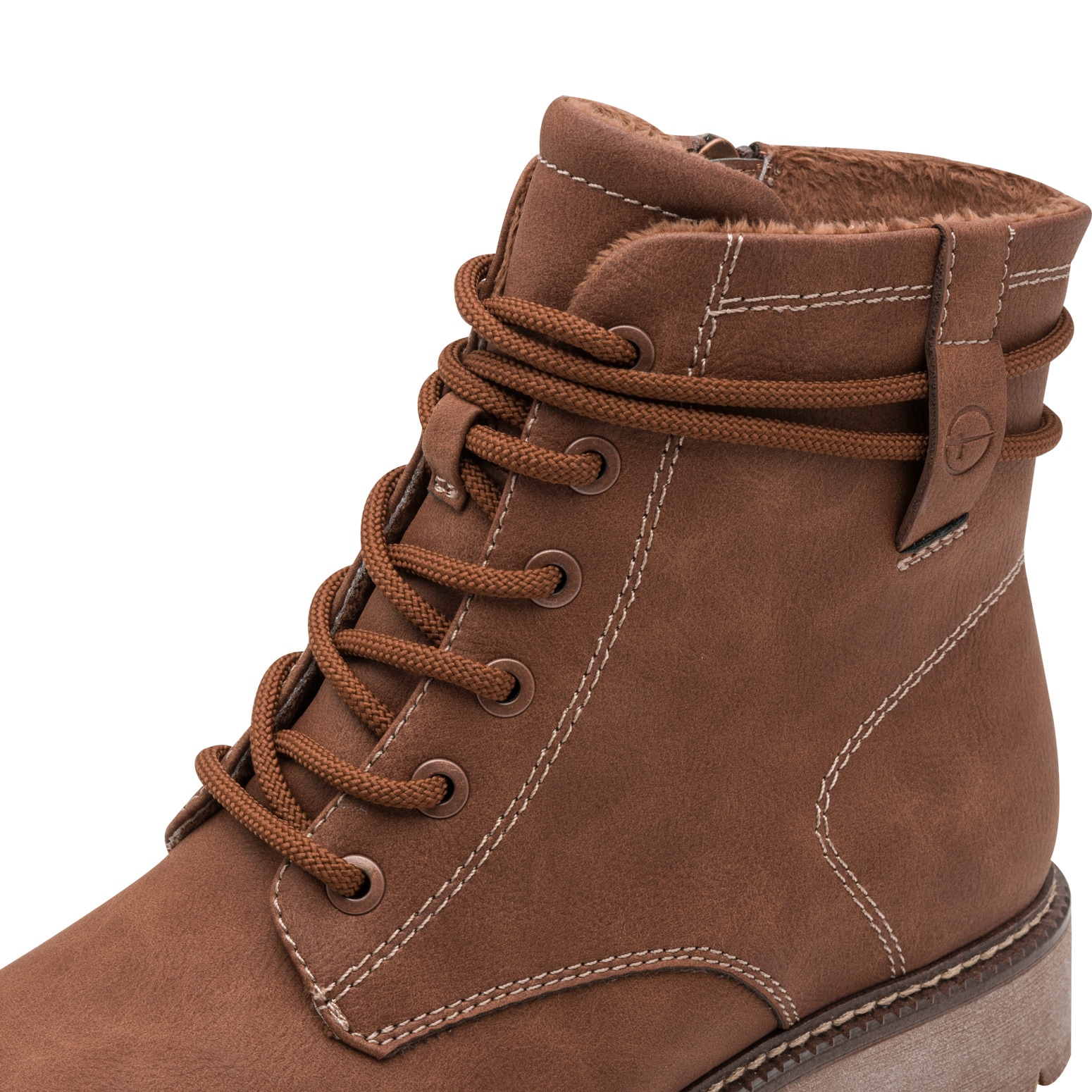 Thumbnail - Tamaris Schnürstiefelette, Blockabsatz, Schnürboots in veganer Verarbeitung