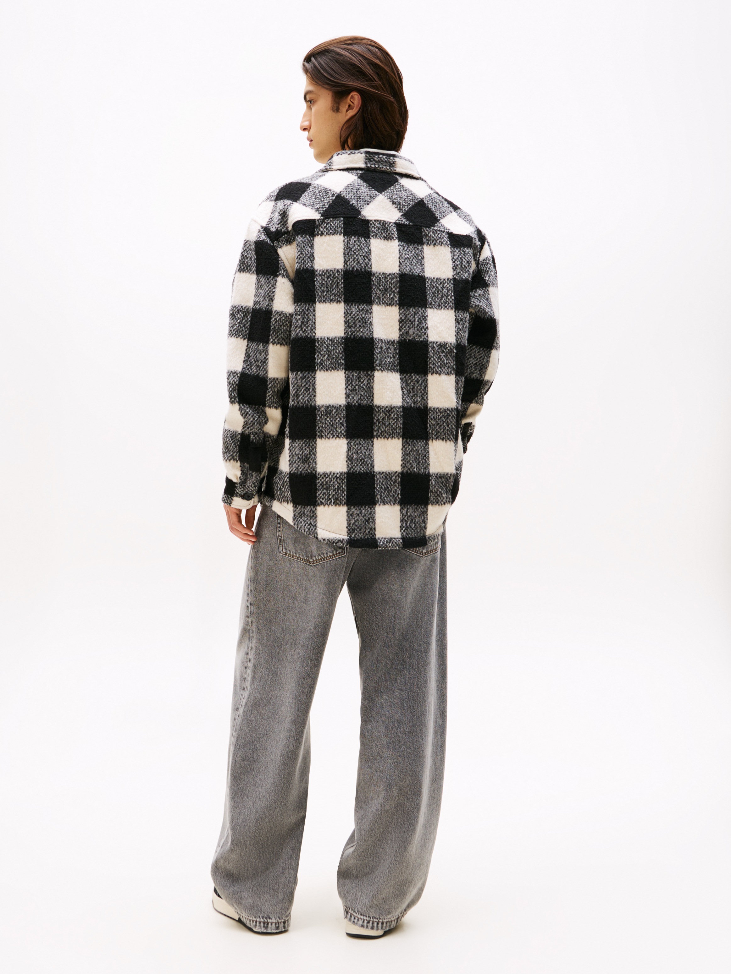 Tommy Jeans Hemdjacke »TJM CHECK OVERSHIRT«, Flanell, oversized, dezent strukturiert