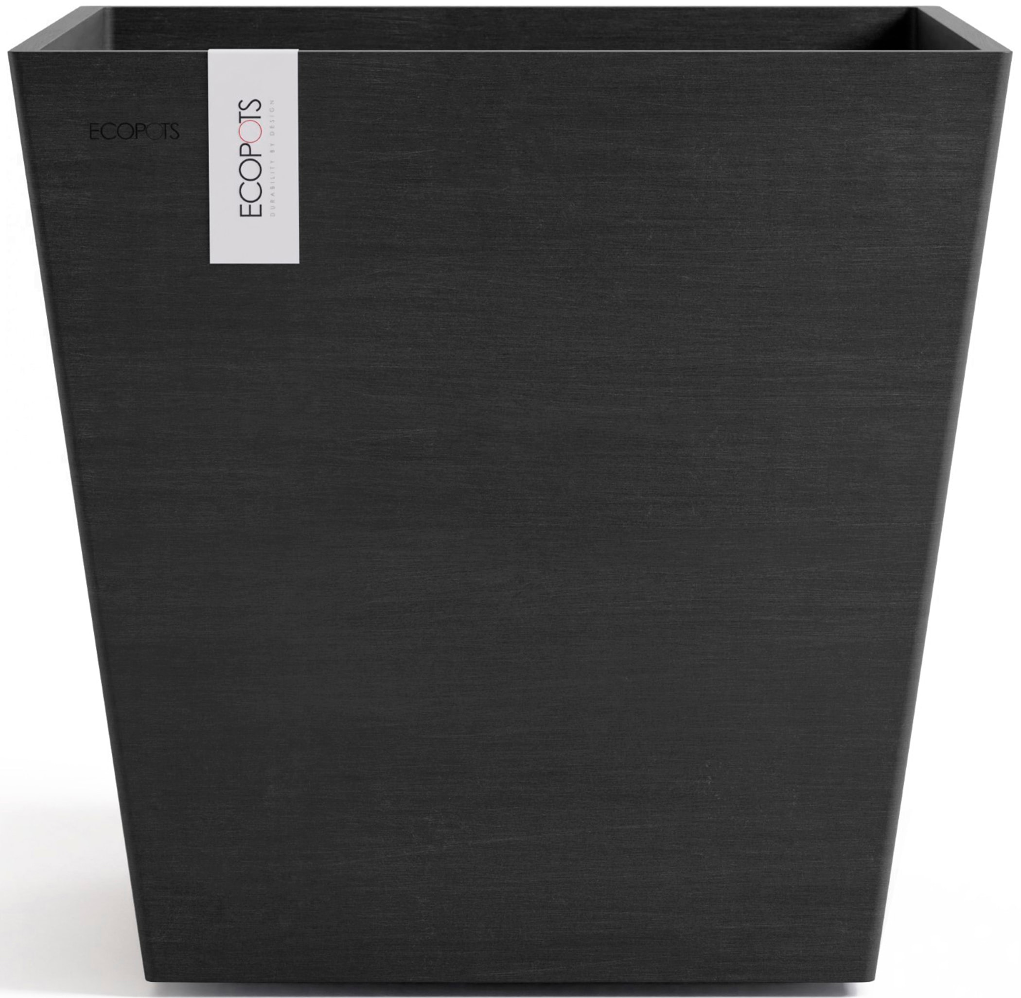 ECOPOTS Blumentopf »Rotterdam 45 + Wassersystem Dunkelgrau«, für innen und außen: frostsicher, bruchsicher und lichtbeständig