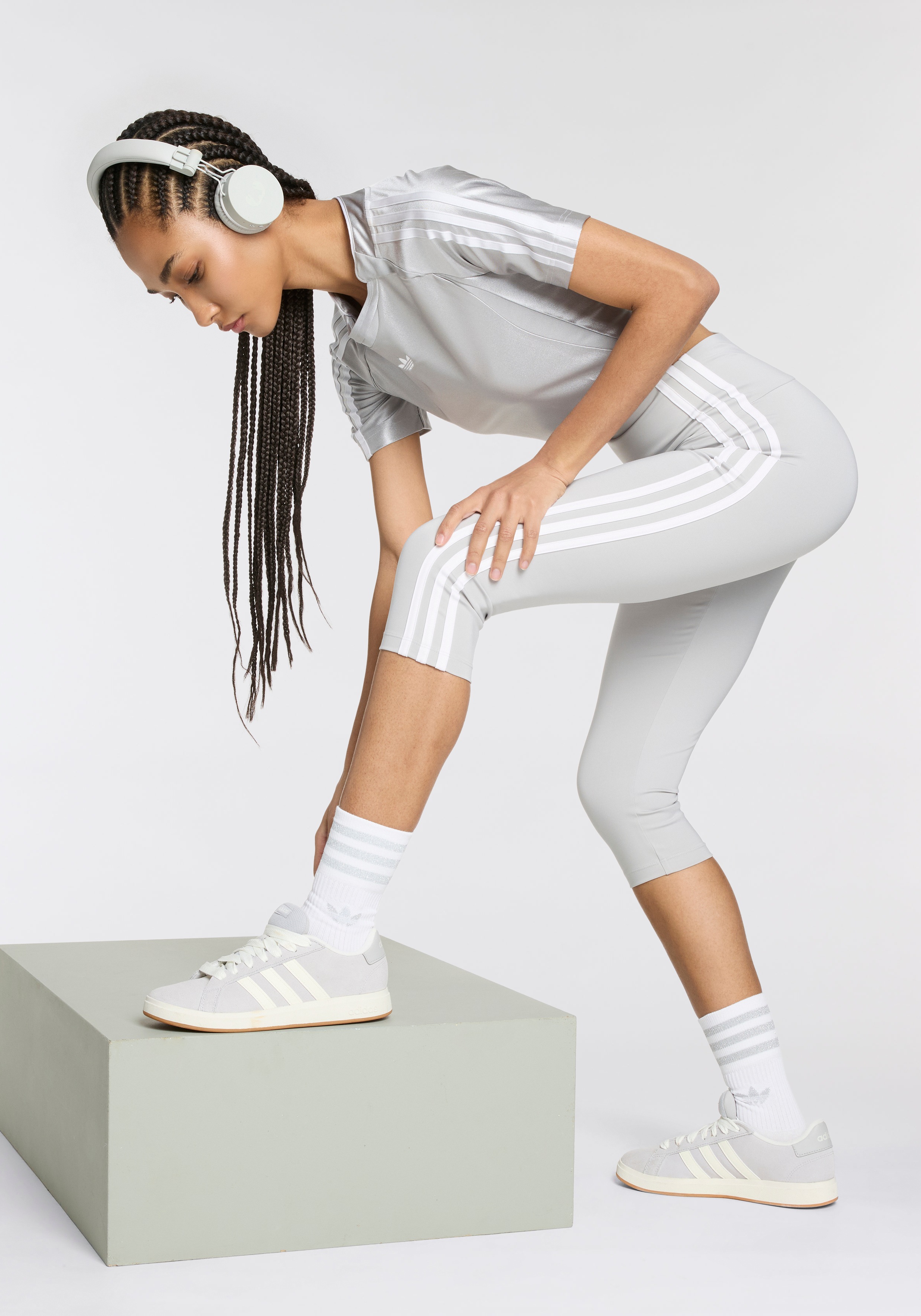 Thumbnail - adidas Originals Sportsocken "MIDCUT GLITTER CREW SOCKEN, 2 PAAR" 2 Paar tlg.