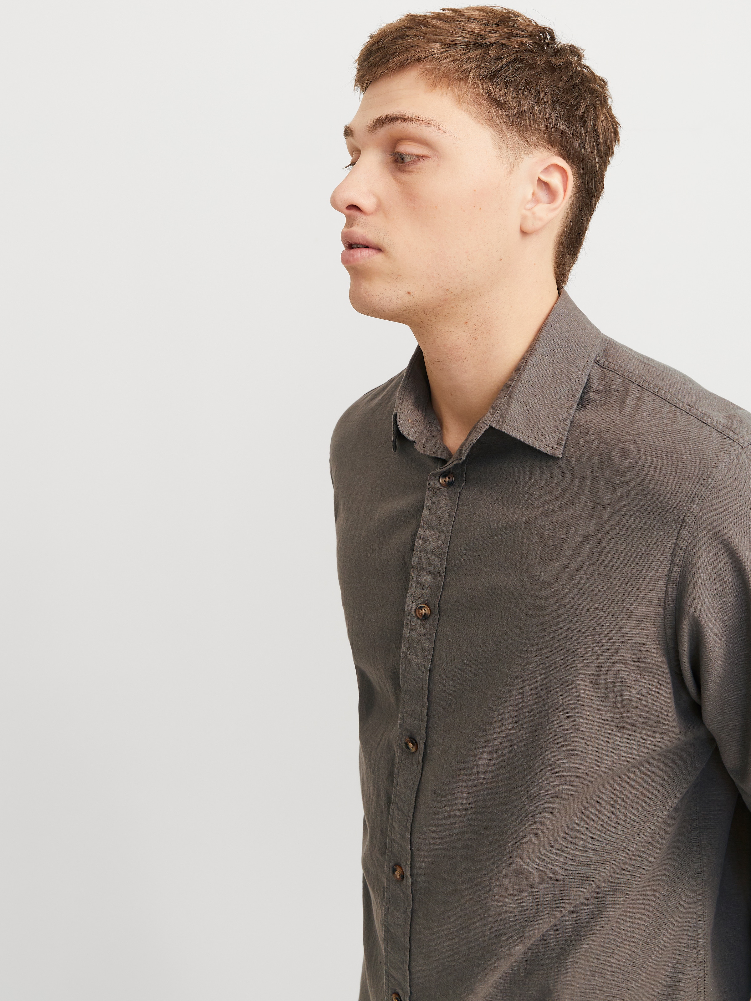 Jack & Jones Langarmhemd »JJESUMMER SHIRT LS SN«, mit Hemdkragen