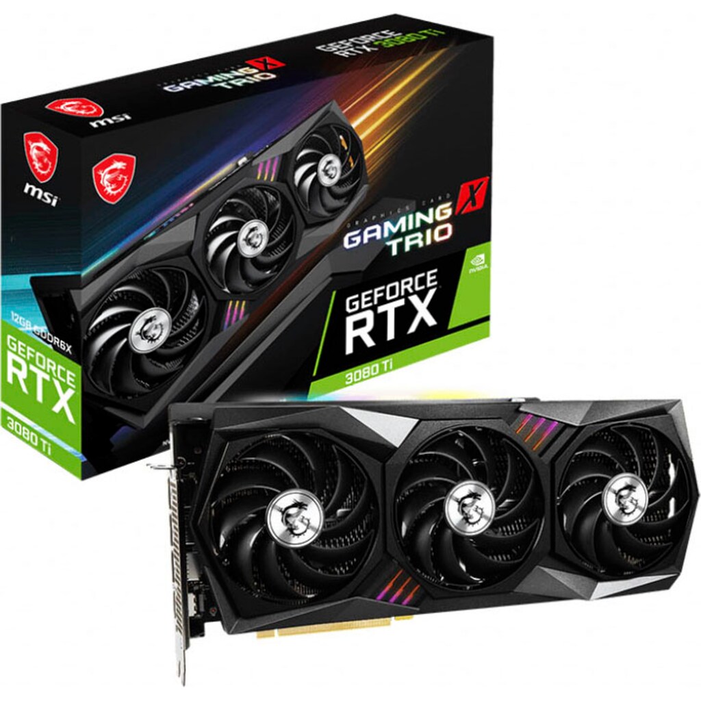 MSI Grafikkarte »MSI RTX 3080 Ti GAMING X TRIO 12G«, 12 GB, GDDR6X