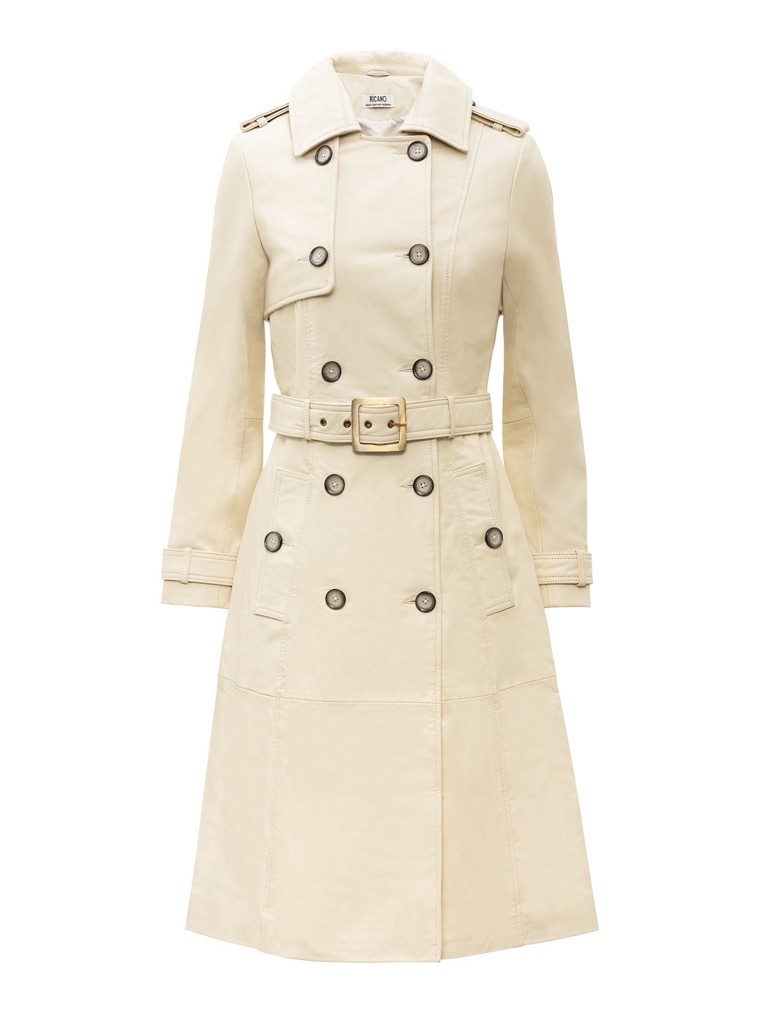 RICANO Trenchcoat "Mantel Gloria" Handgefertigt aus echtem Leder