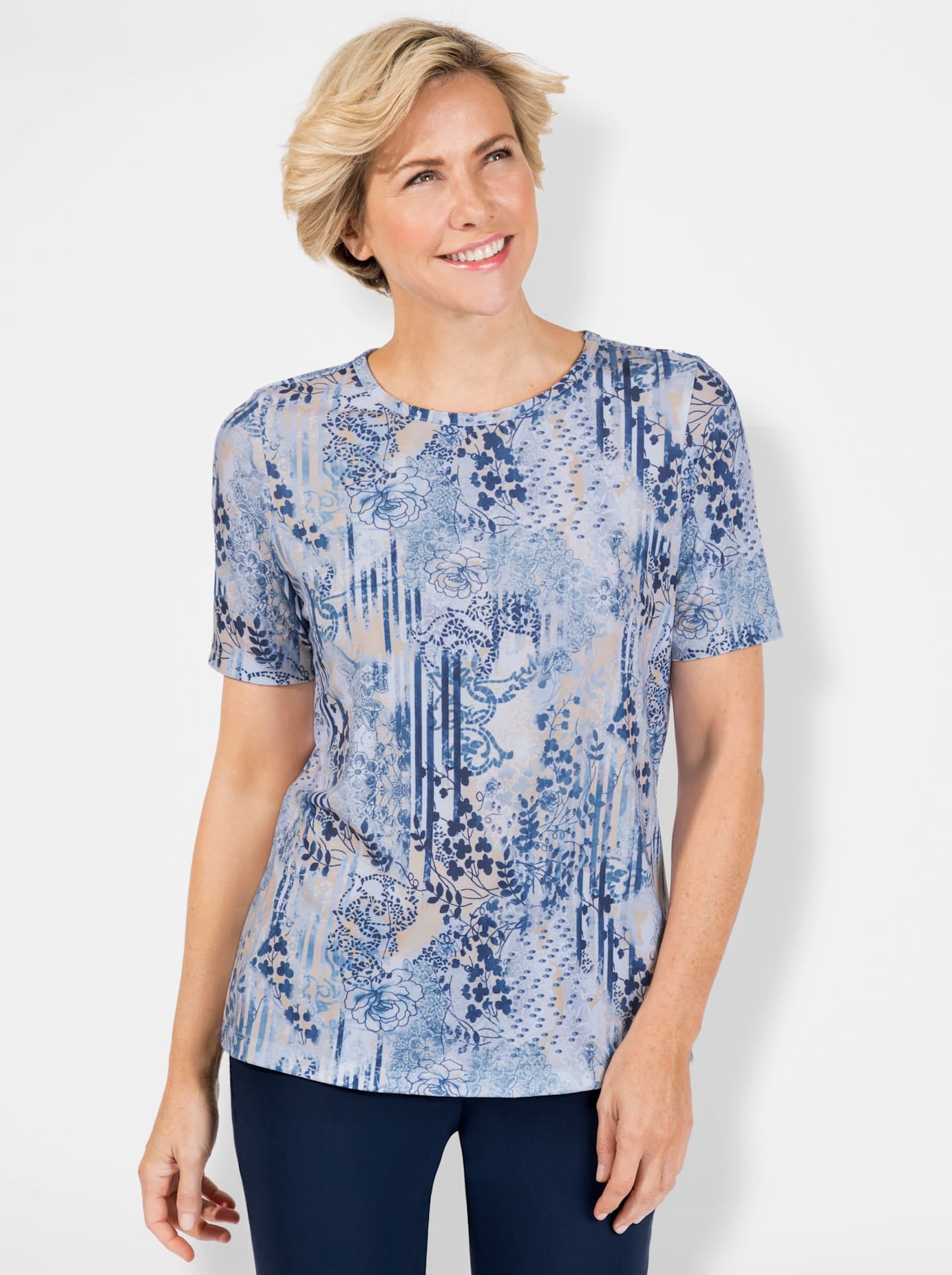 Classic Rundhalsshirt "Shirt" 1 Stk. tlg. günstig online kaufen