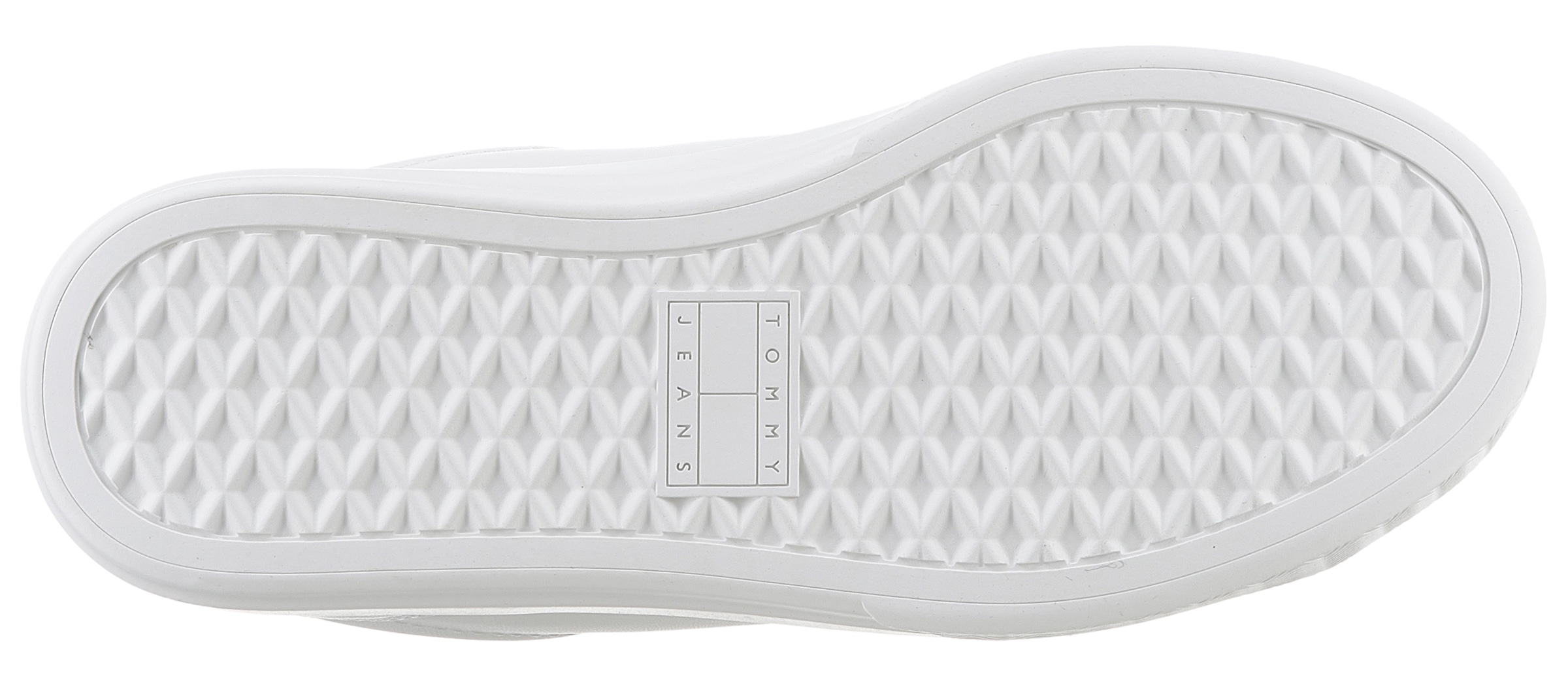 Tommy Jeans Plateausneaker »TJW CUPSOLE SNEAKER ESS«, mit Logoaufnäher an der Zunge, Freizeitschuh, Halbschuh, Schnürschuh