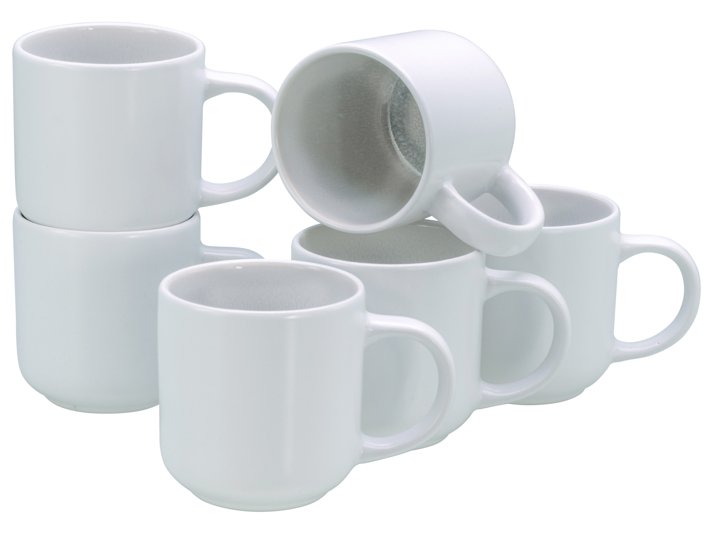 OTTO home Becher »modernes 6-teiliges Kaffeebecher-Set Lykk« hohe Haltbarkeit, spülmaschinen- & mikrowellengeeignet, Reaktivglasur