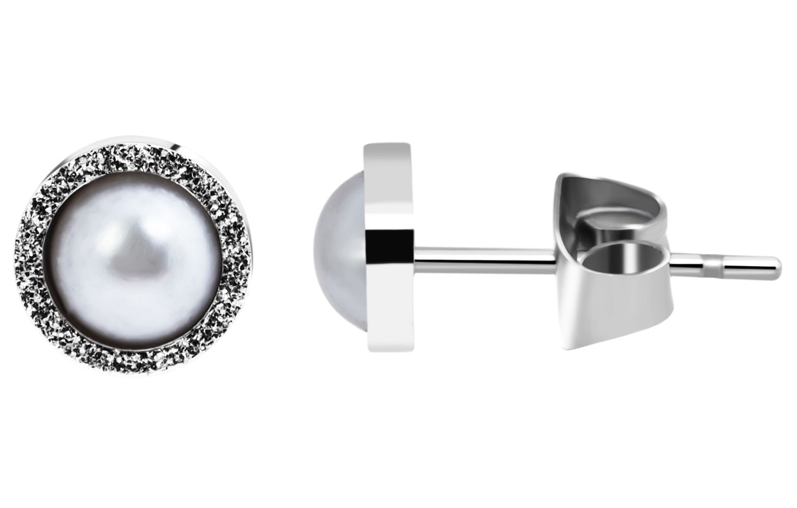 Adelia´s Paar Ohrhänger "Damen Ohrringe – Ohrstecker aus Edelstahl mit Perl günstig online kaufen