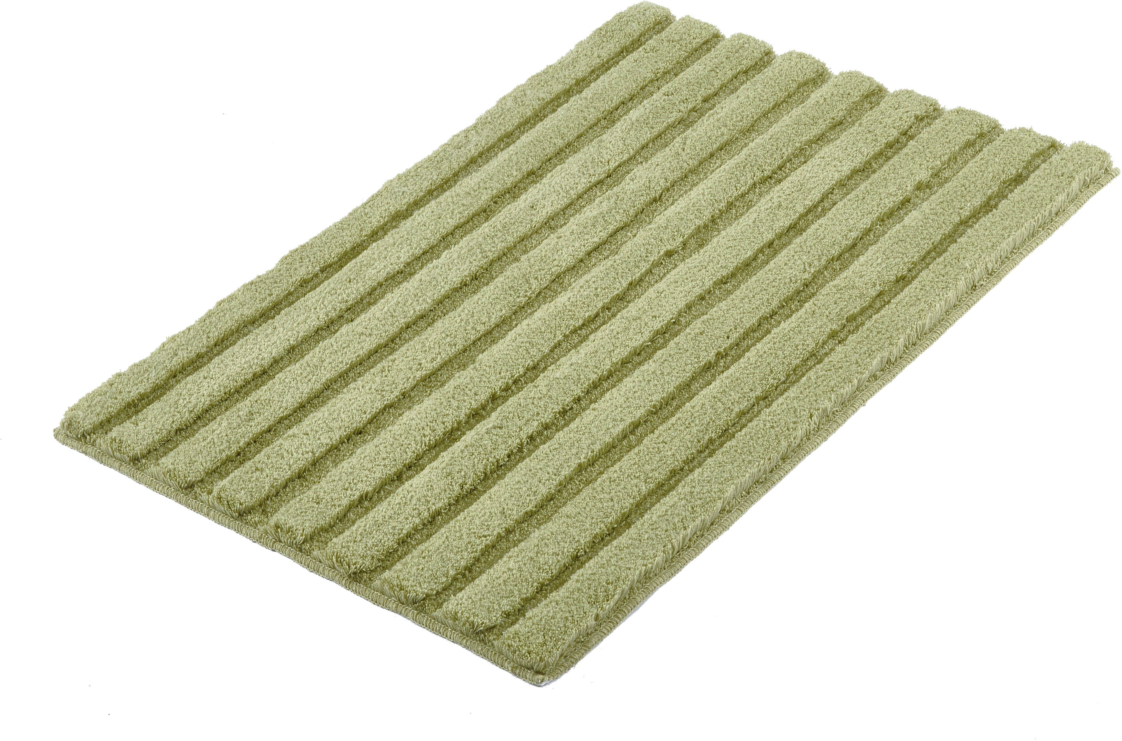 Kleine Wolke "Cord, Badvorleger, Badezimmer Teppich" Höhe 25 mm rutschhemmend beschichtet fußbodenheizungsgeeignet Badteppich, Streifen Design, Hoch-Tief Effekt