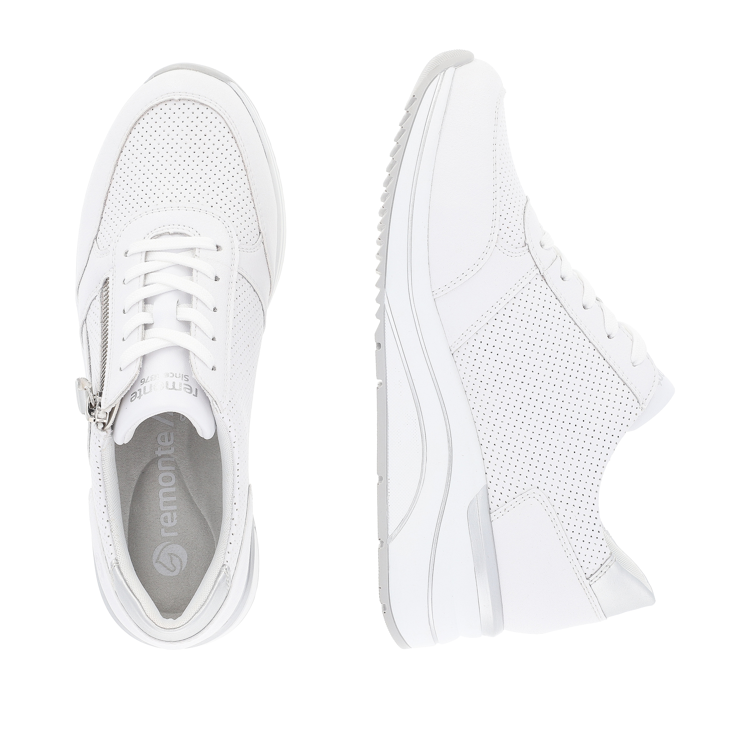 Remonte Keilsneaker, Freizeitschuh, Halbschuh, Schnürschuh mit Schaftrandpolsterung