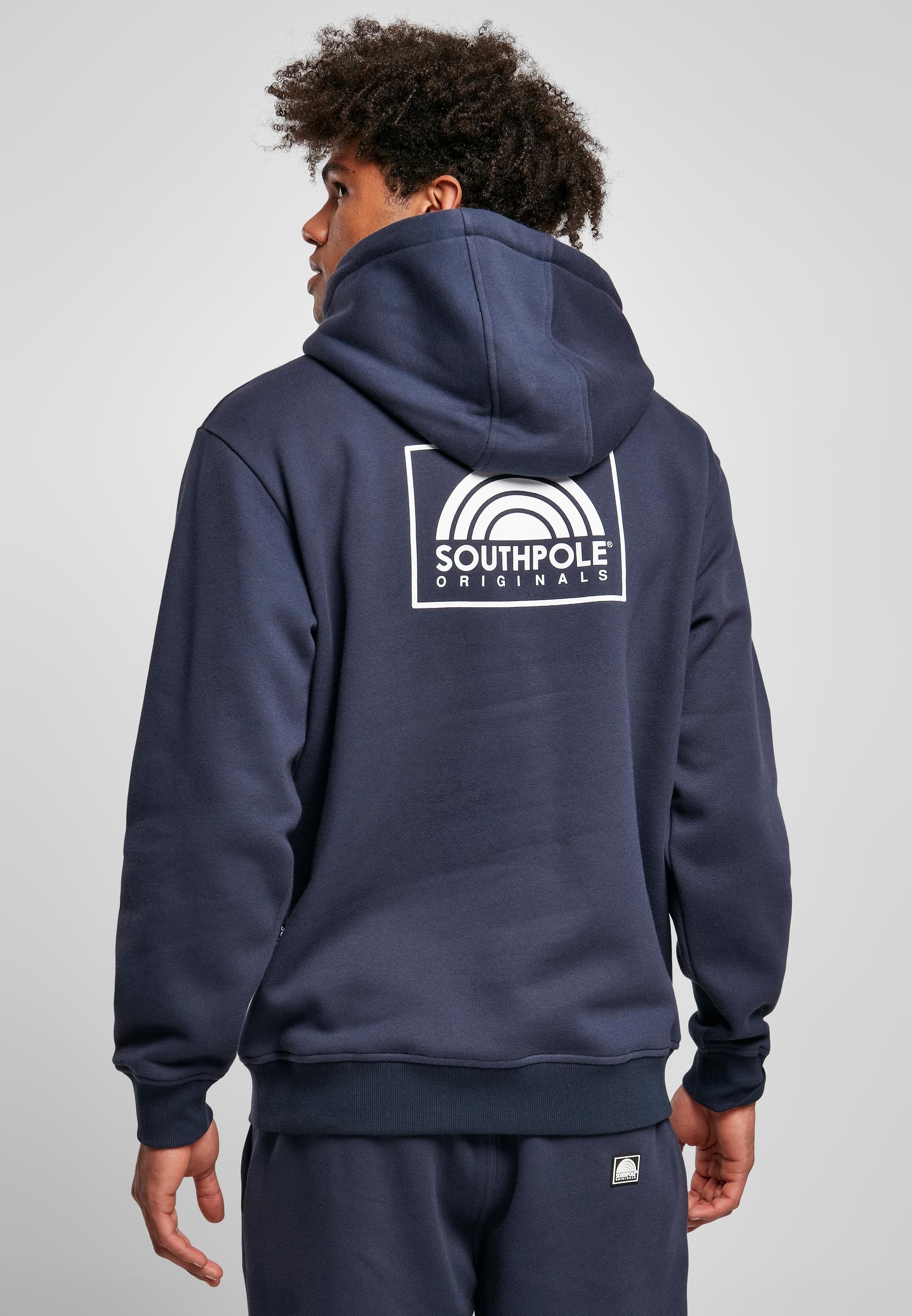 Southpole Kapuzensweatshirt »Southpole Herren Southpole Square Logo Hoody«, (1 tlg.)