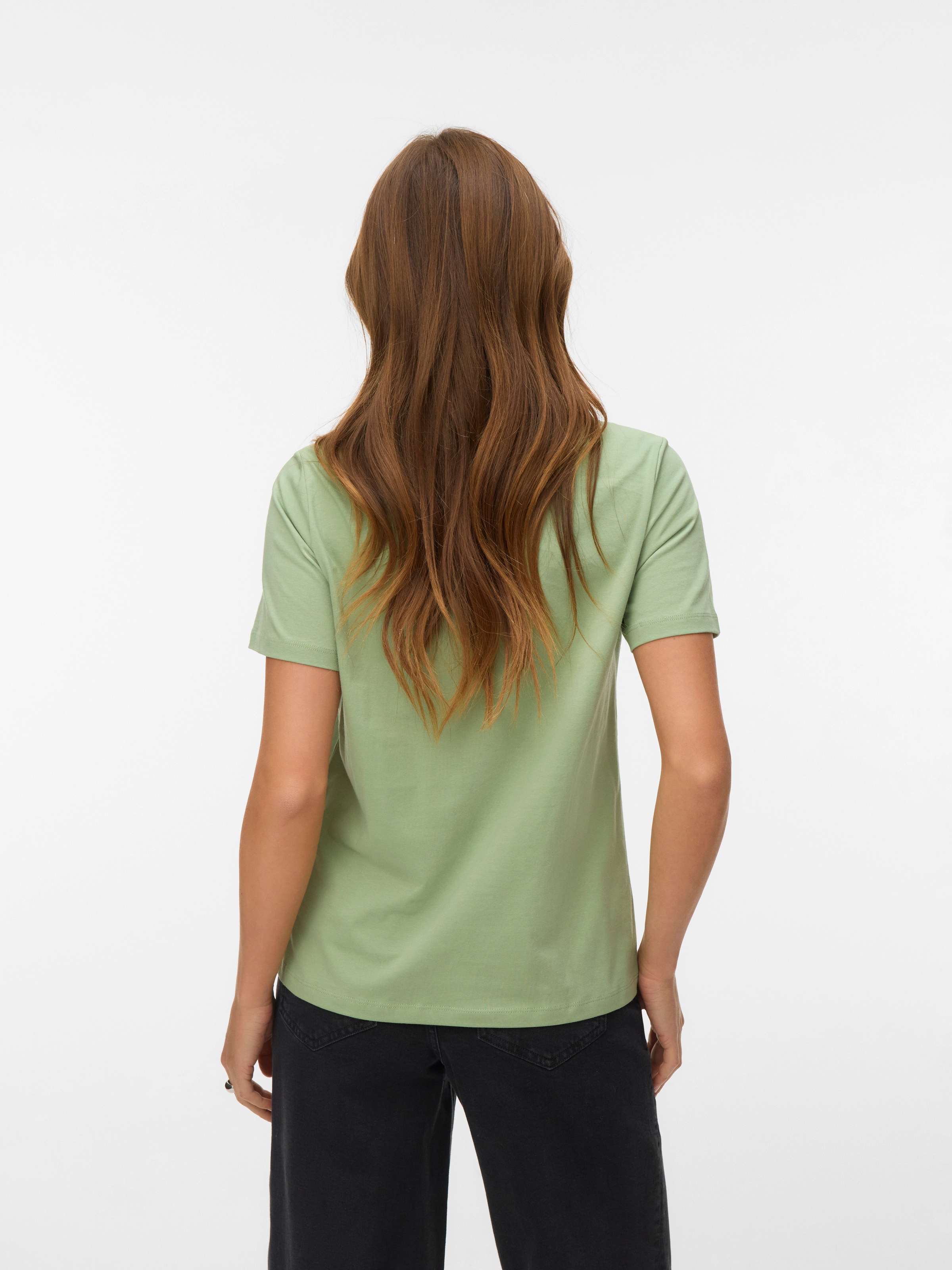 Vero Moda Kurzarmshirt "VMPAULINA SS T-SHIRT GA JRS NOOS" Baumwolle, regula günstig online kaufen