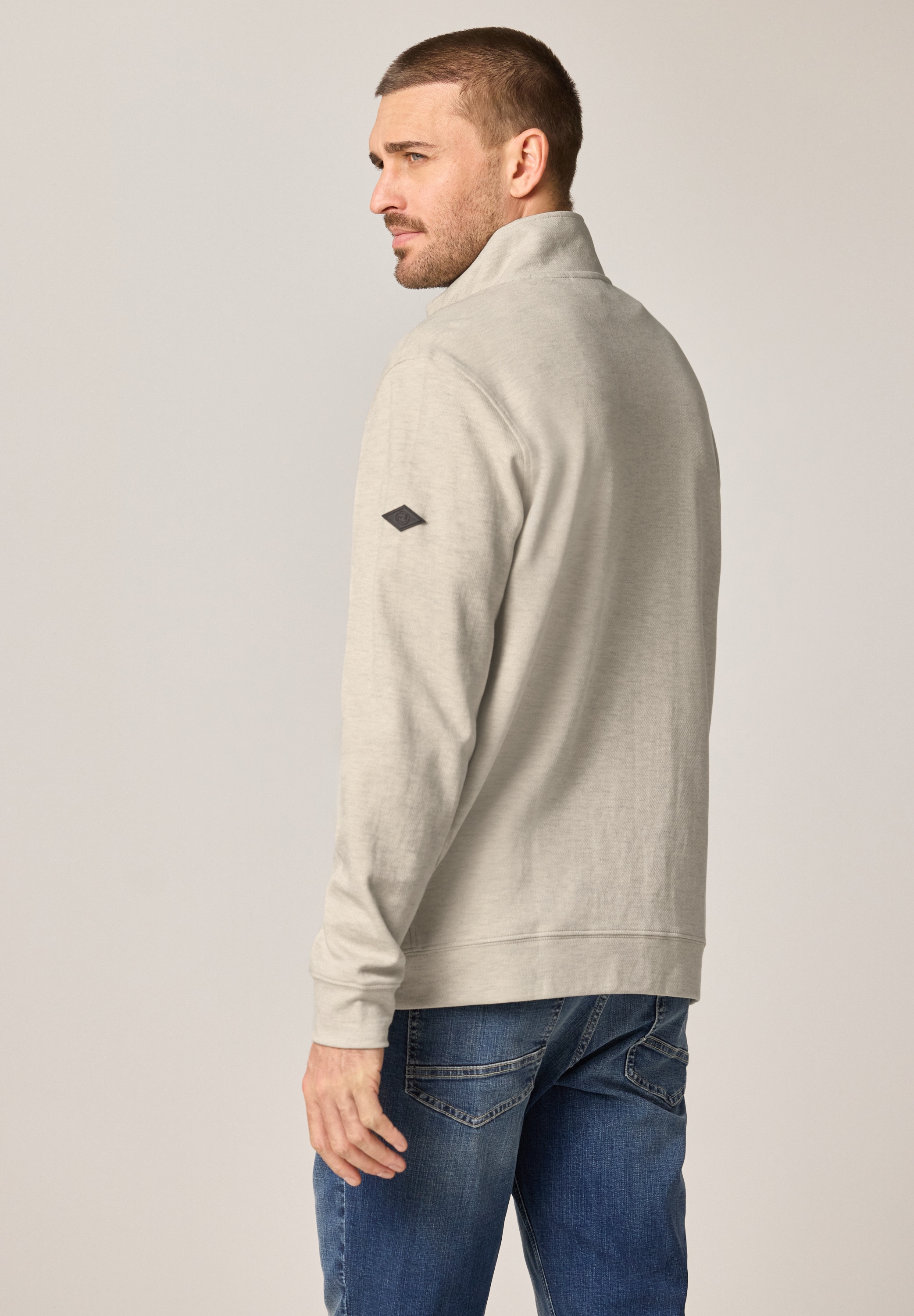 STREET ONE MEN Kurzjacke ohne Kapuze mit Stehkragen