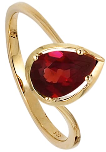 JOBO Goldring »Ring mit Granat Tropfen«, 585 Gold kaufen