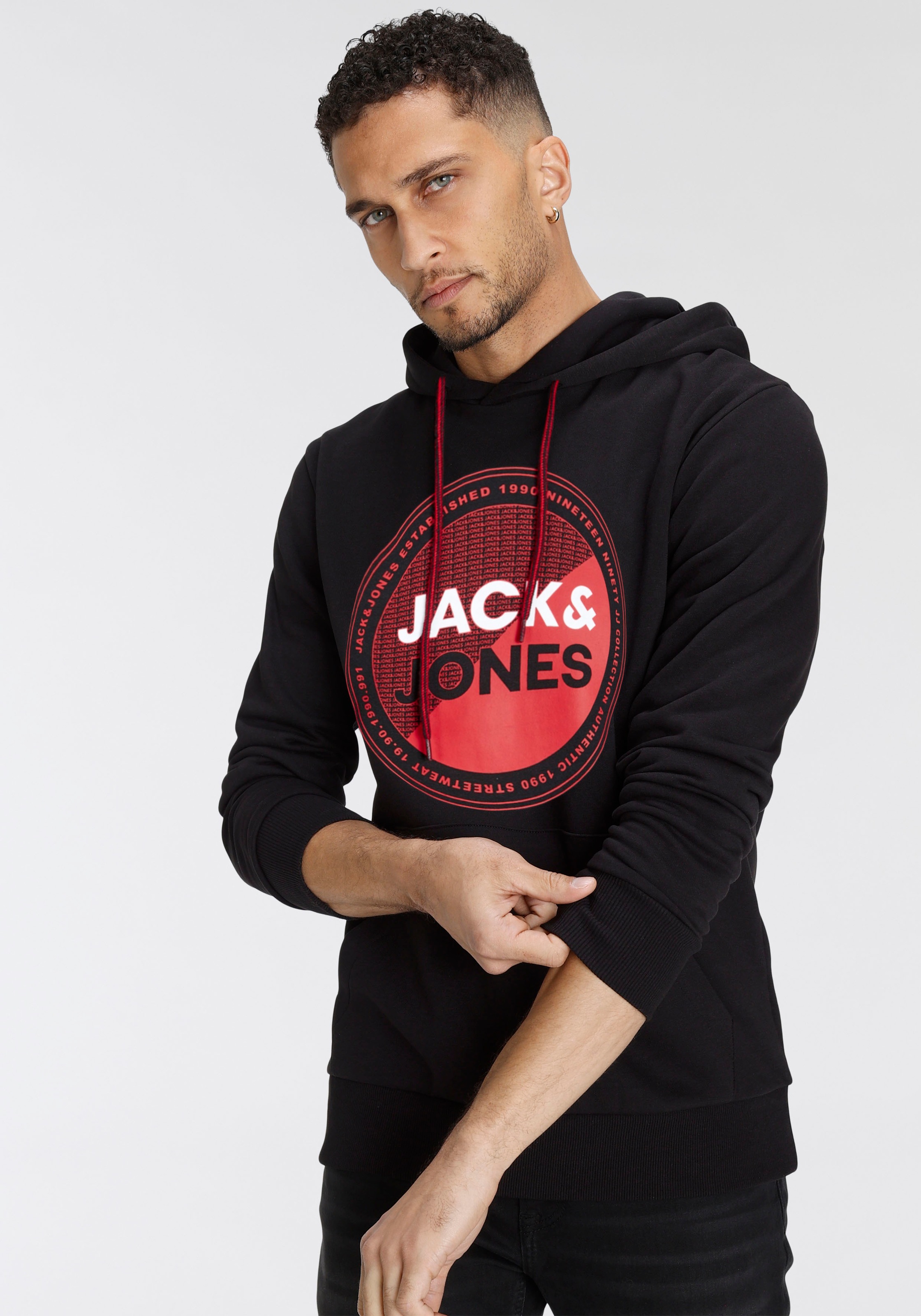 Jack & Jones Kapuzensweatshirt "JJLOYD SWEAT HOOD" günstig online kaufen