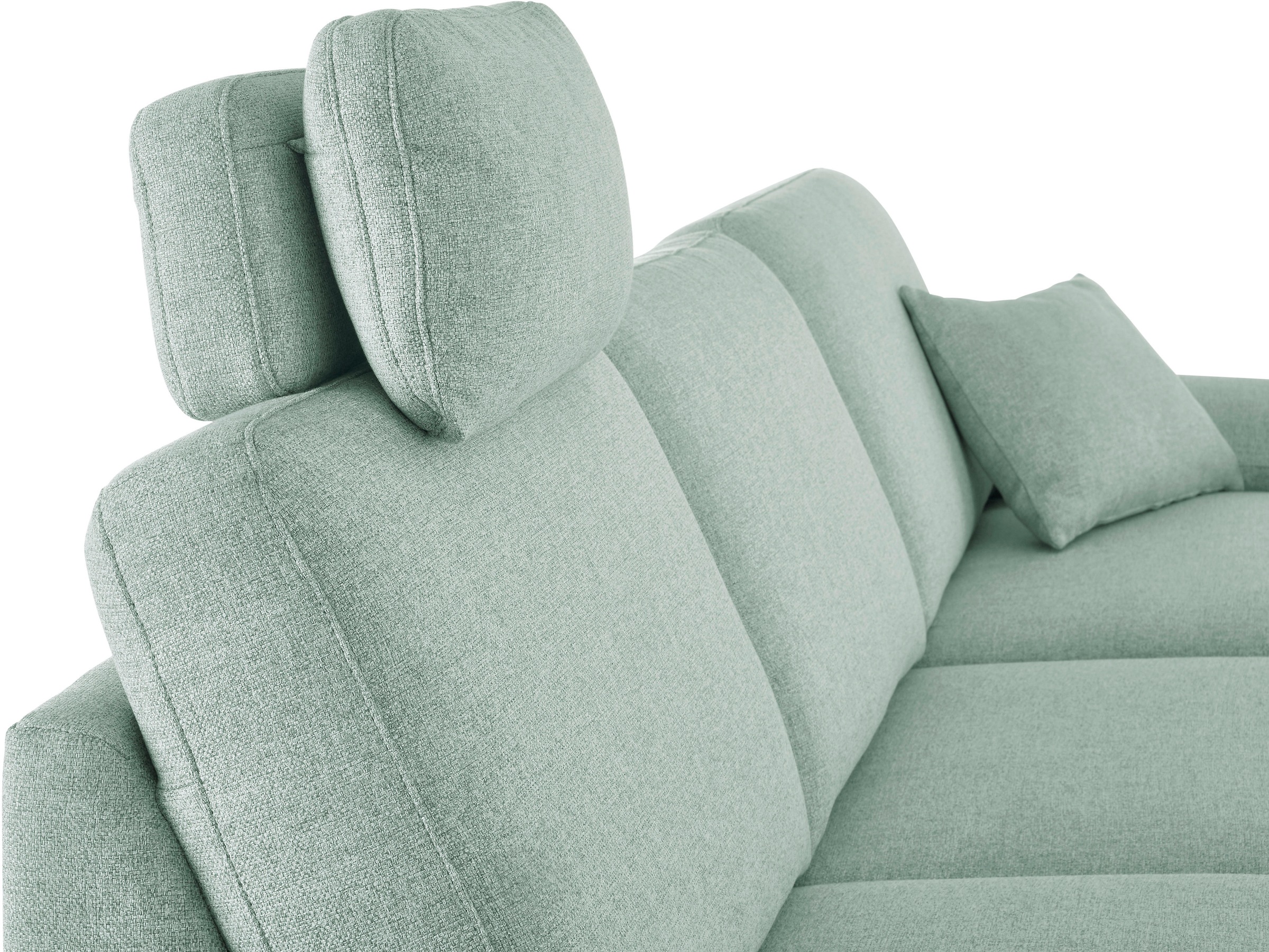 3C Candy Ecksofa »Mainau L-Form«, Relaxfunktion im 1,5-Sitzer, motorische Schlaffunktion in Longchair