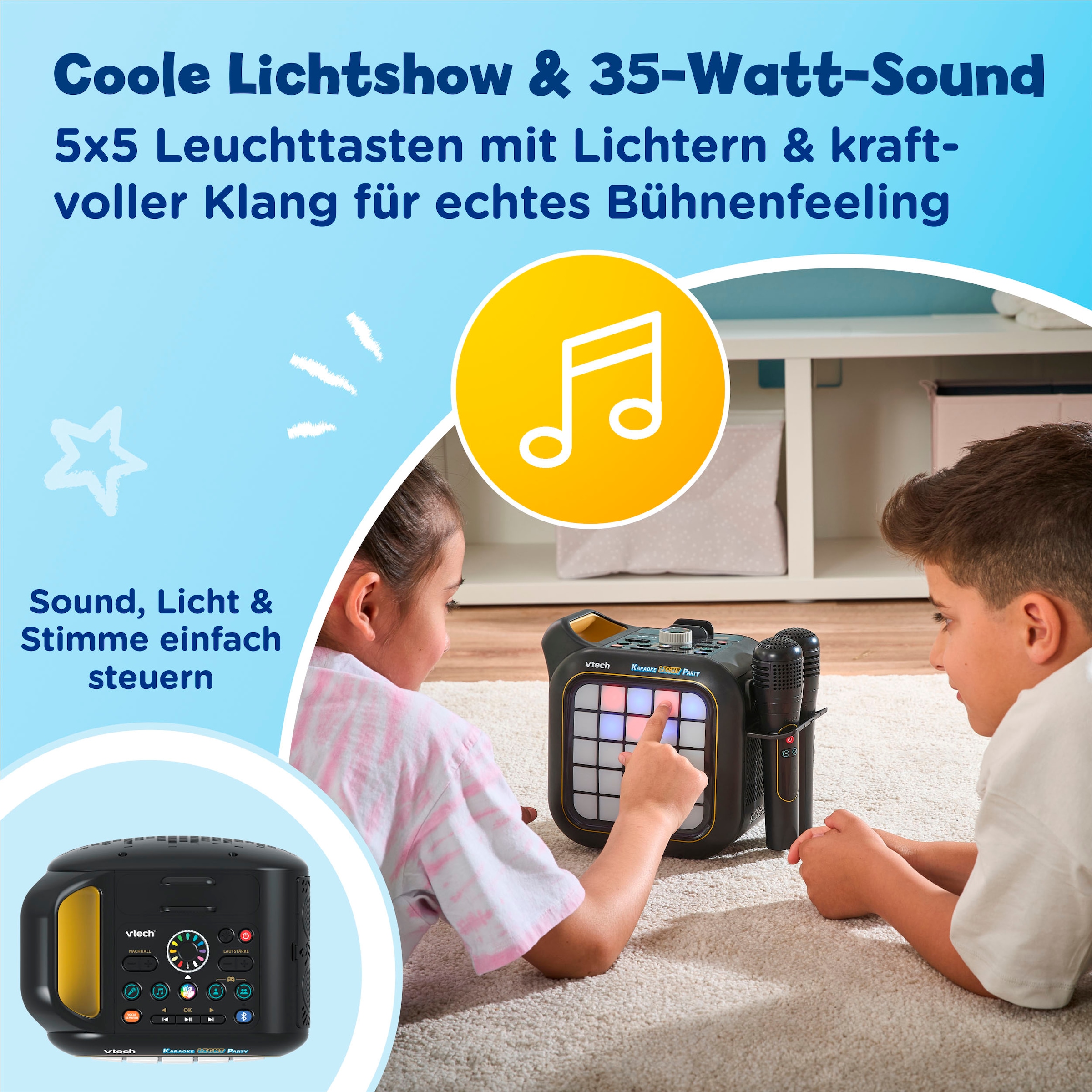 Vtech® Spielzeug-Musikinstrument »Karaoke Light Party«