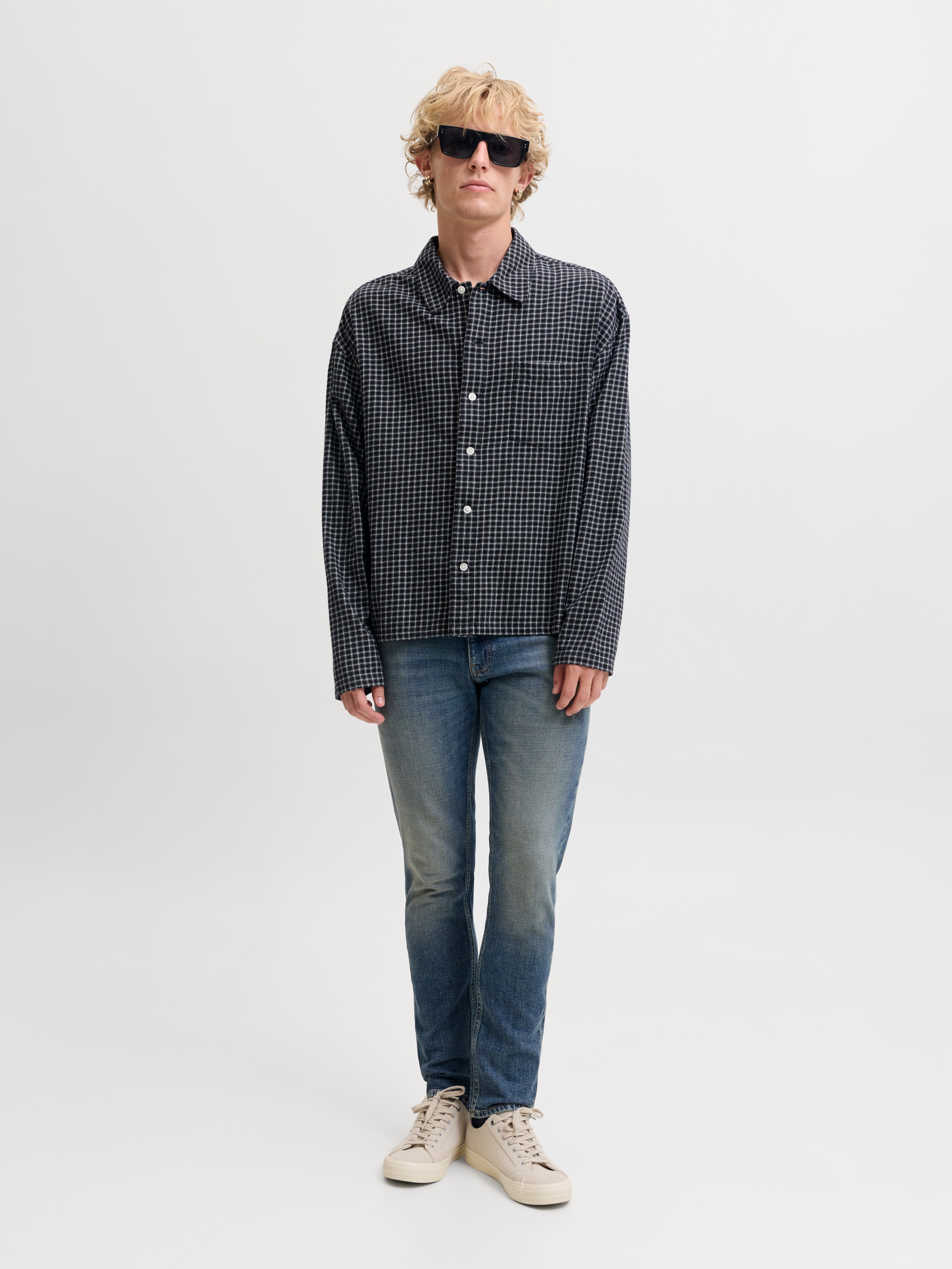 Jack & Jones Slim-fit-Jeans »JJIGLENN JJDYLAN SBD 159 SN« Baumwollmischung, slim fit