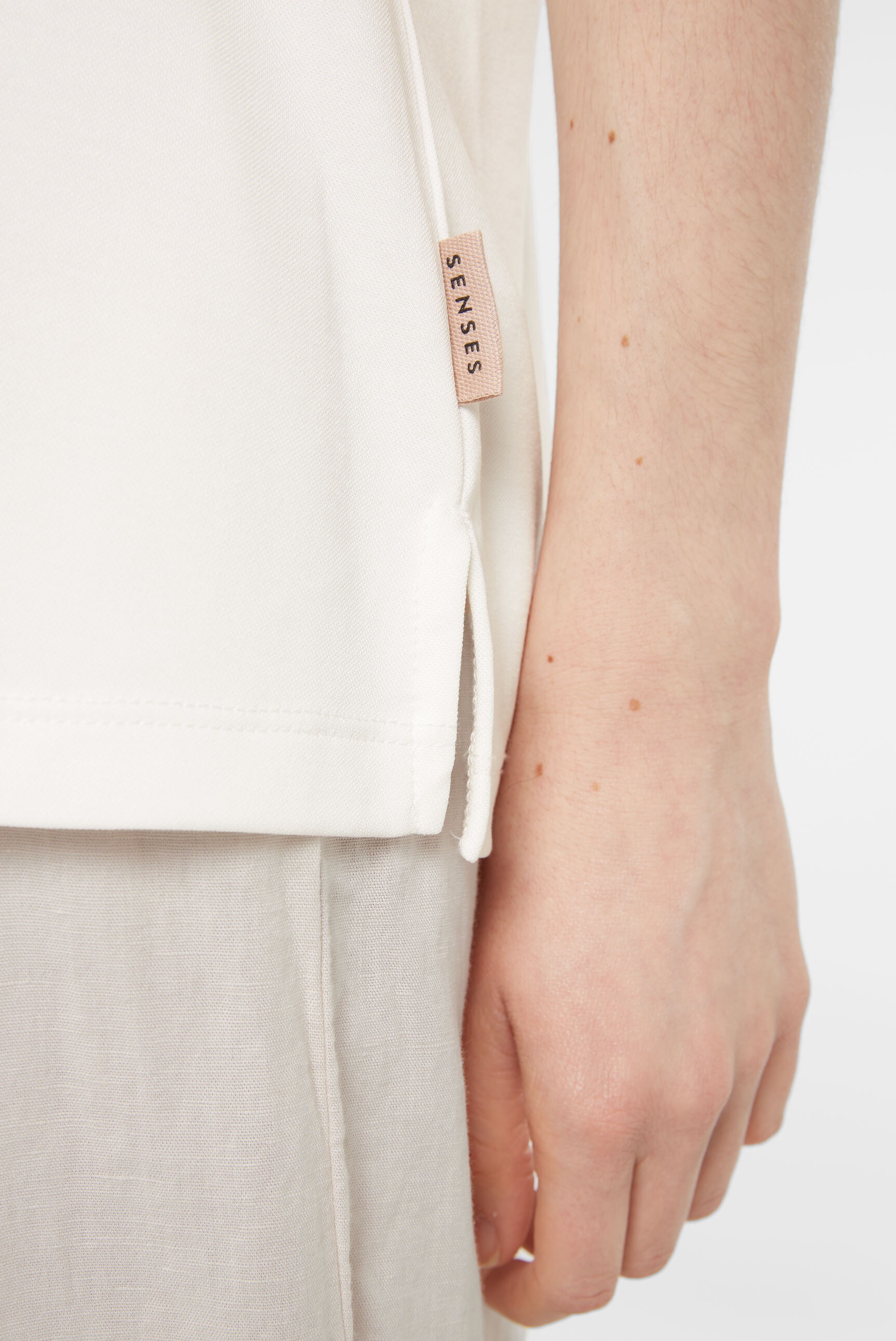 SENSES.THE LABEL Rundhalsshirt, mit Necktape