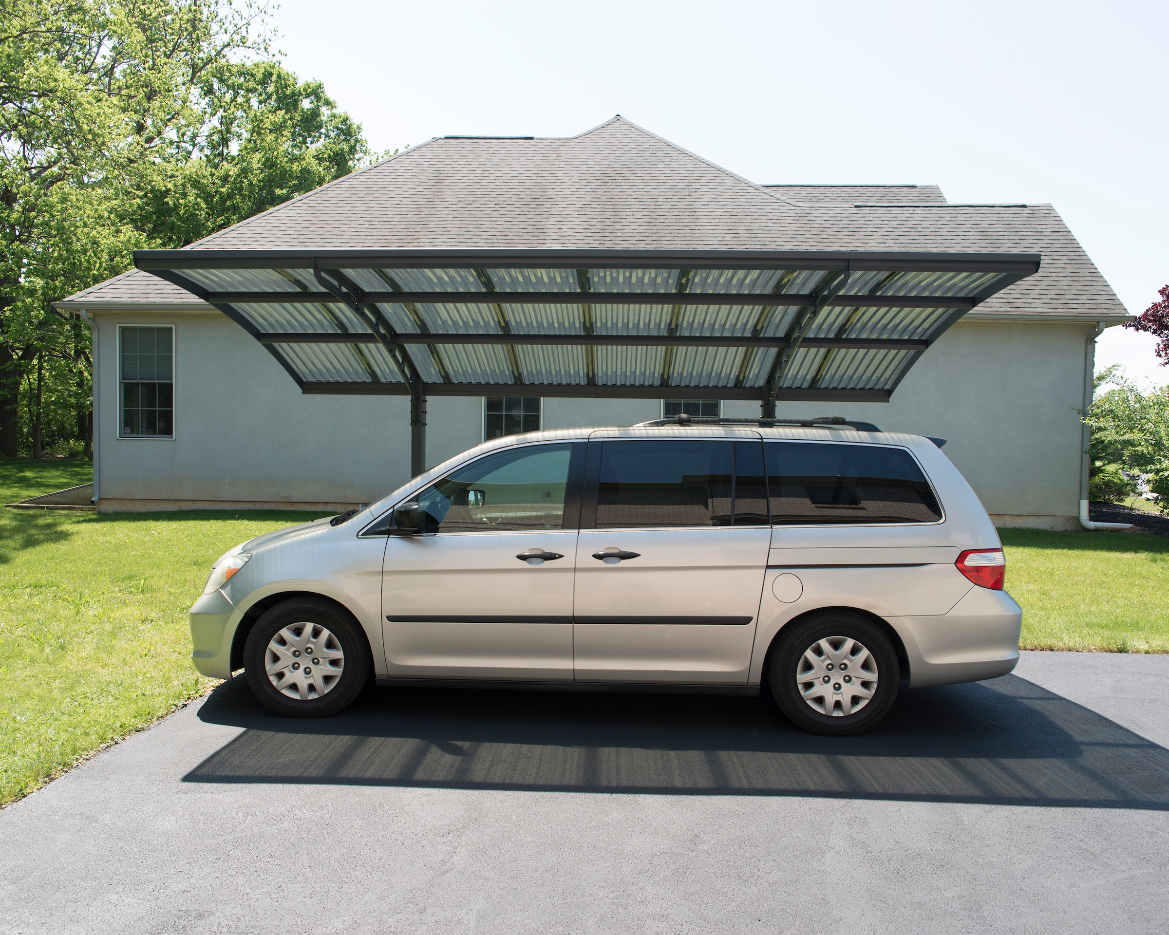 Palram - Canopia Einzelcarport »Arizona«, Aluminium, 260 cm, Anthrazit, 100% UV-geschützt