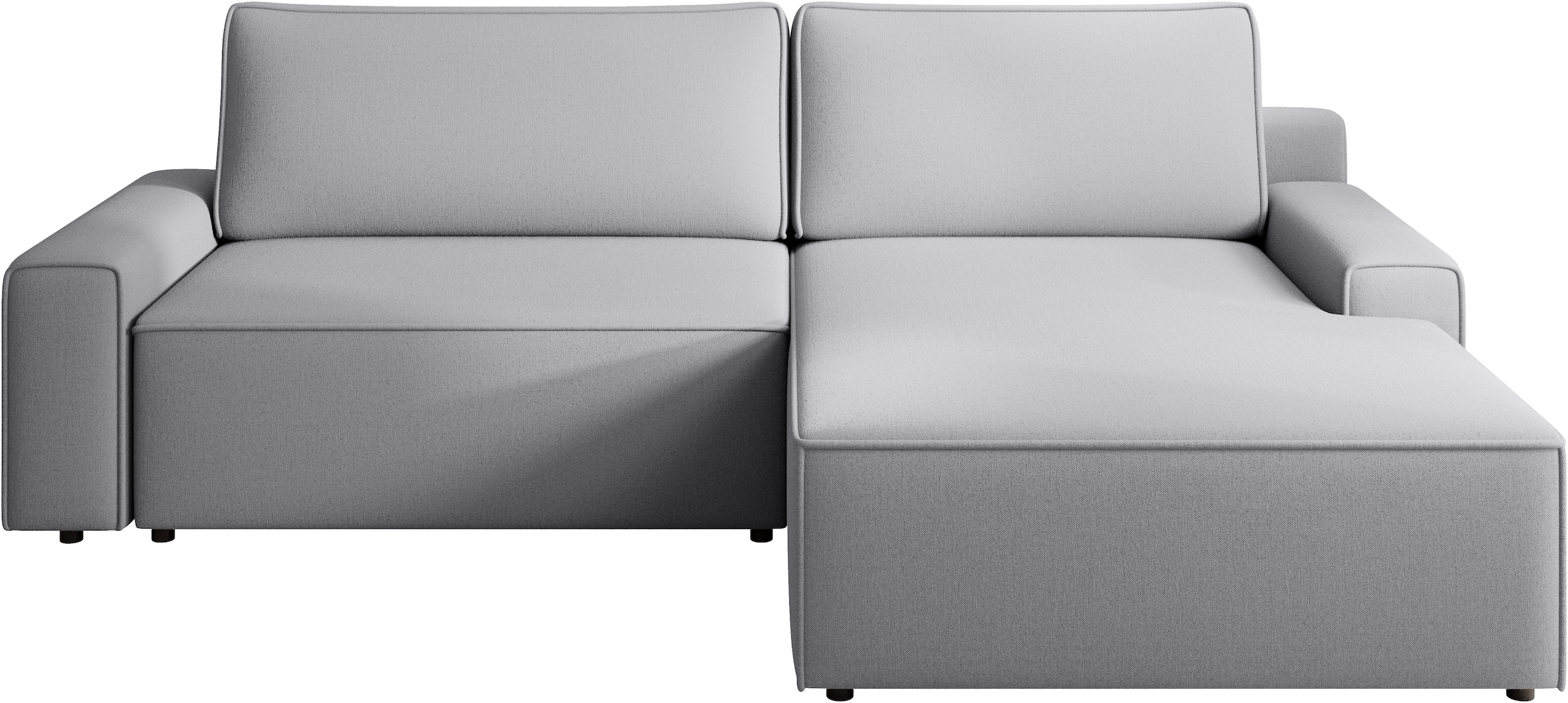 TRENDMANUFAKTUR Ecksofa »Challenge, Schlafsofa mit Bettkasten, Couch in L-Form, Breite 245 cm«, Recamiere beidseitig montierbar, auch in trendigem Cordstoff