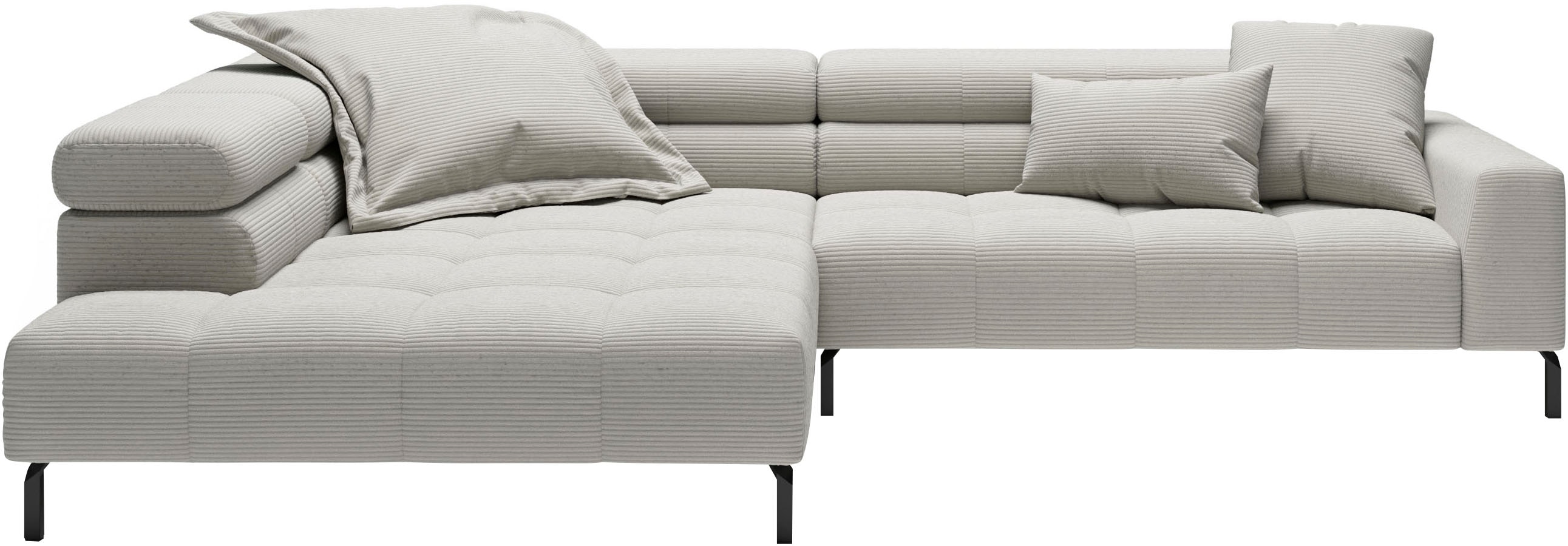 Home affaire Ecksofa "Claya, 311 cm breit, L-Form, inkl. Kopfteilverstellung" ohne elektrischen Sitzvorzug