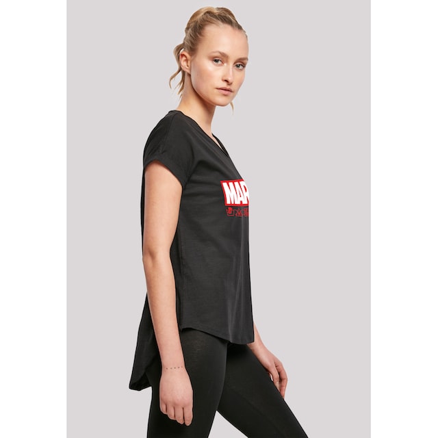 F4NT4STIC Kurzarmshirt »Damen Marvel Logo washed Care with Ladies Long Slub  Tee«, (1 tlg.) kaufen | BAUR